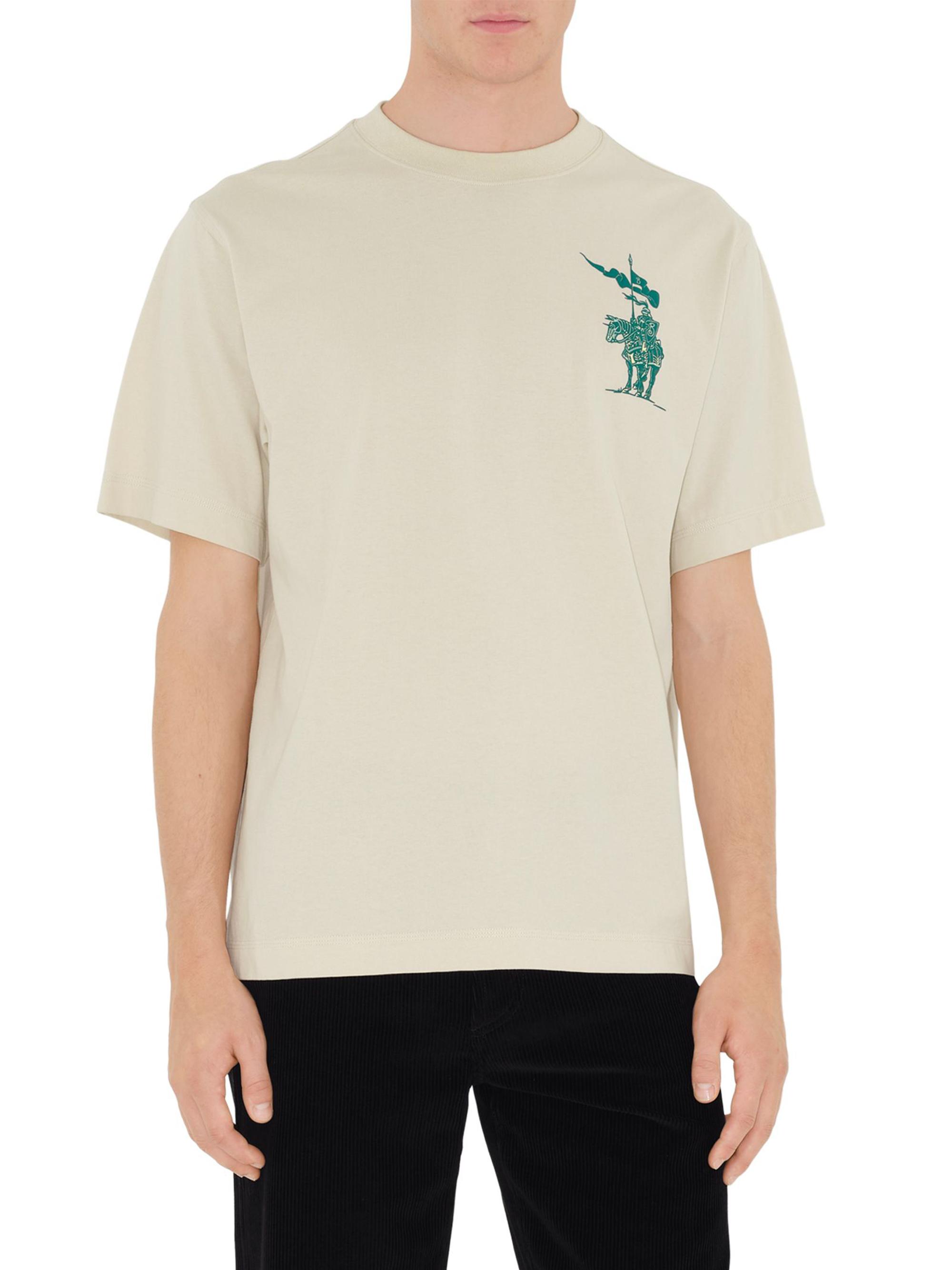 BURBERRY Tシャツ 今日特価】Burberry 25SS Cross - Stitch EKD Cotton T - Shirt