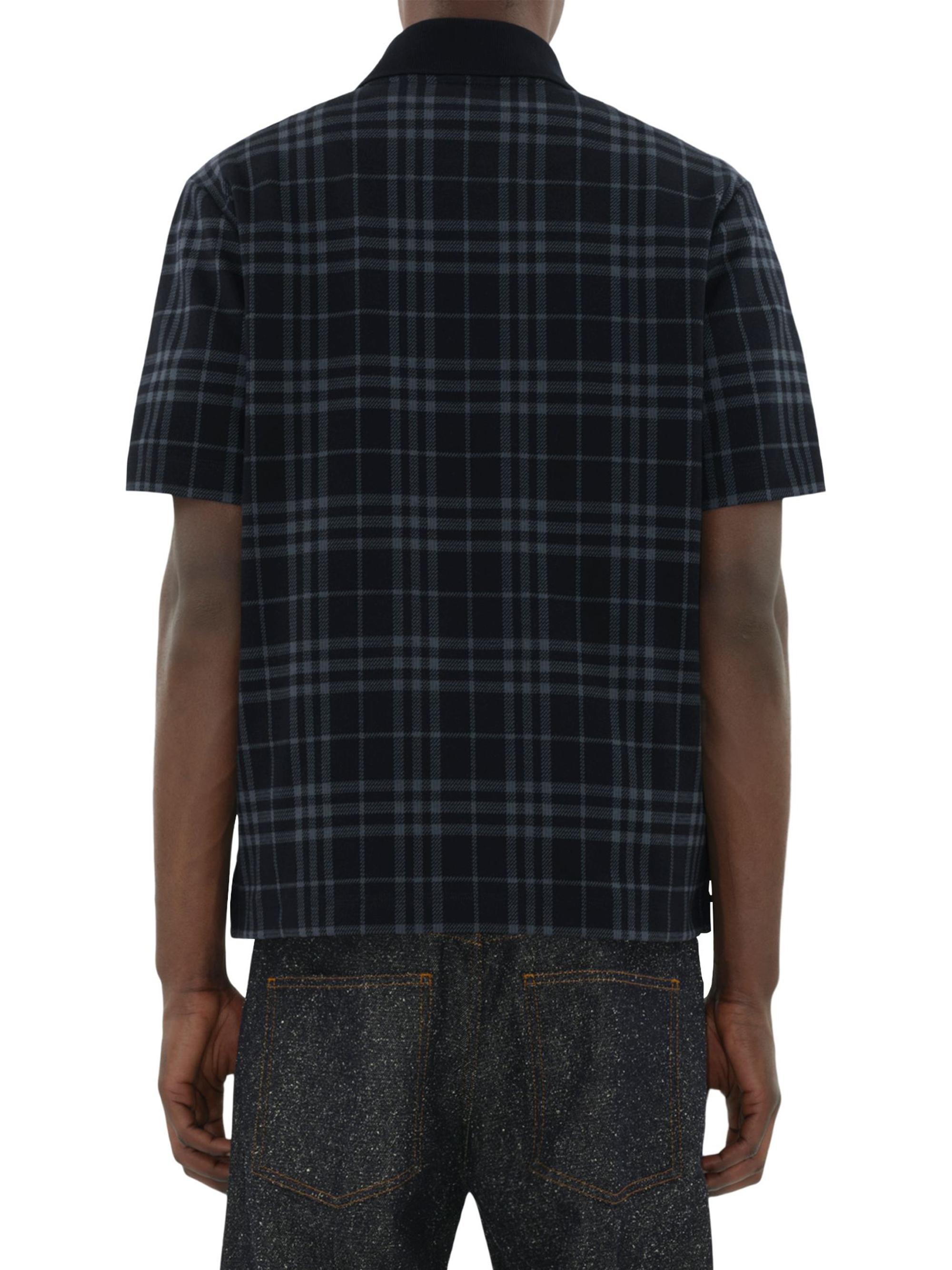 Burberry Check Quarter-Zip Polo Shirt | Saks Fifth Avenue