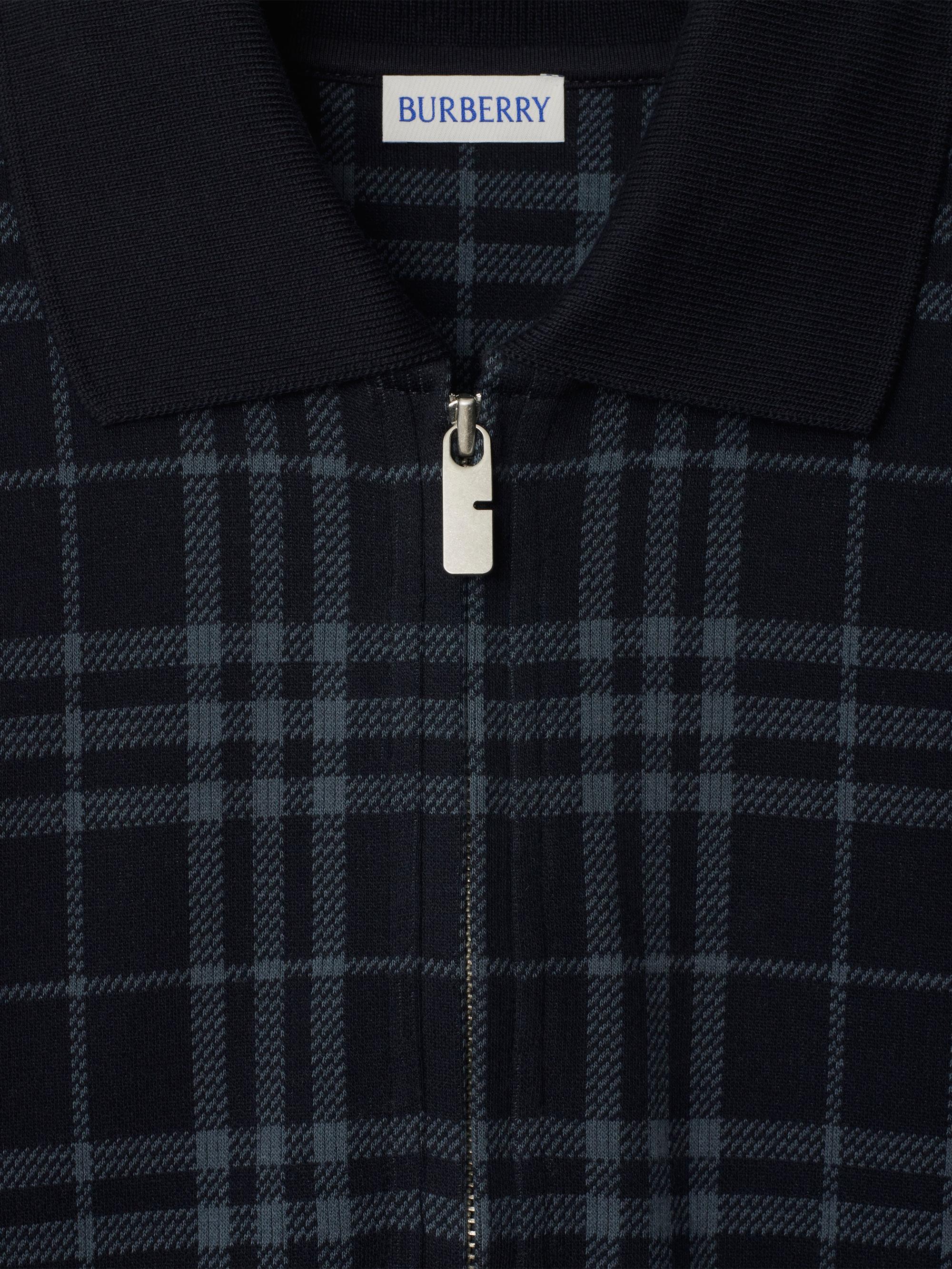 トップス Burberry 90s Check Polo Shirt Burberry Check Quarter-Zip Polo Shirt | Saks Fifth Avenue