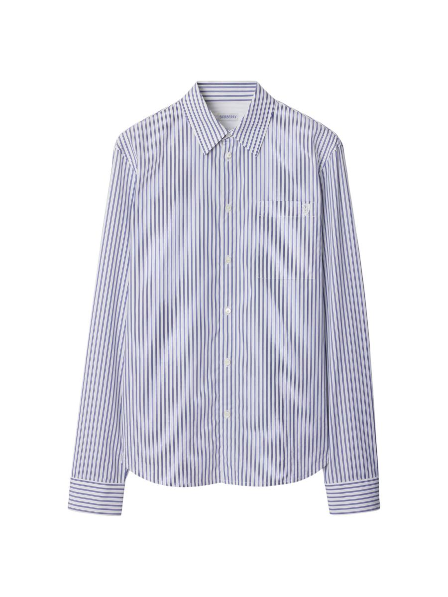 Burberry Striped Cotton Relaxed-Fit Shirt | Saks Fifth Avenue
