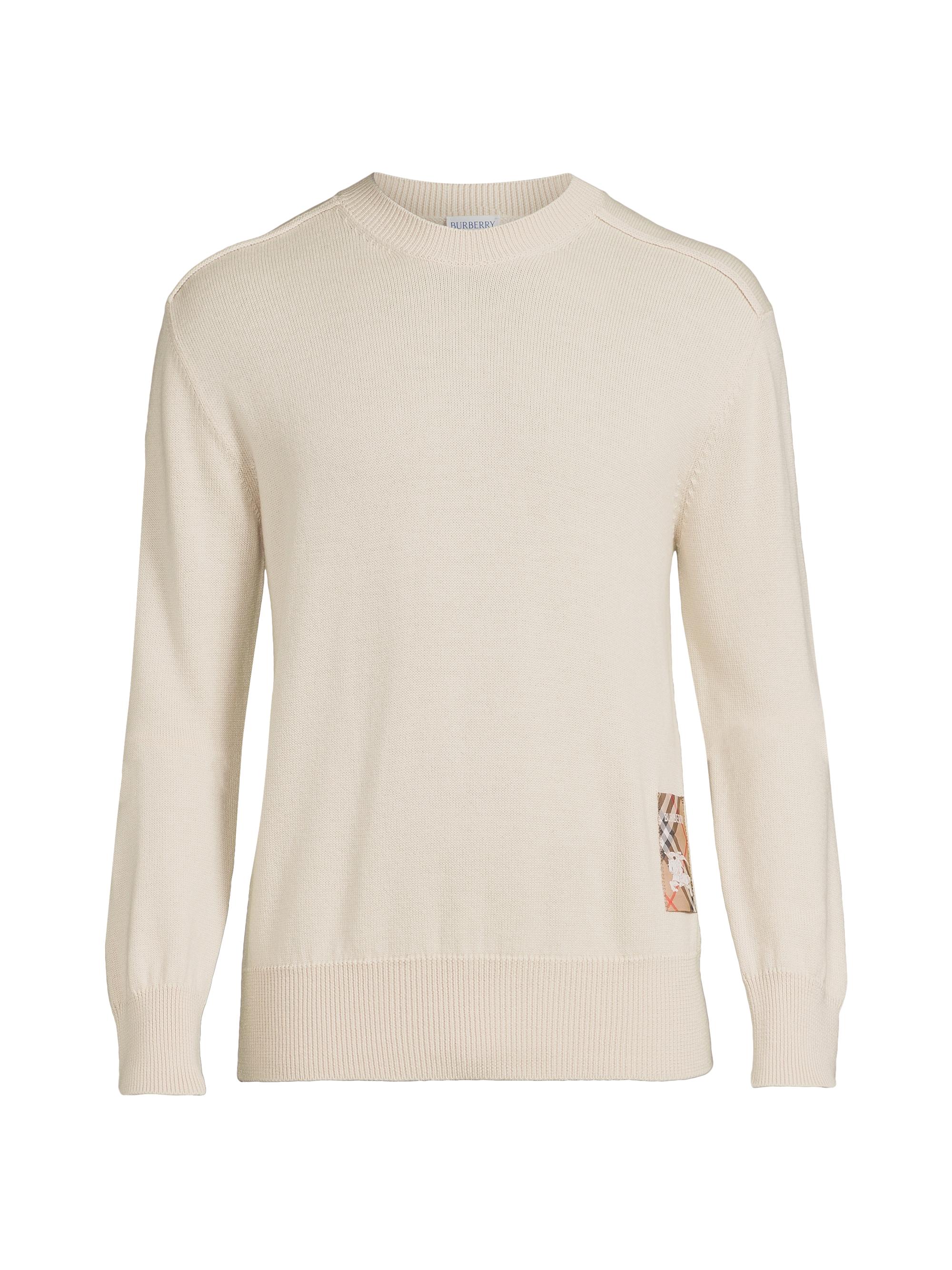 Burberry Check Label Wool Sweater | Saks Fifth Avenue