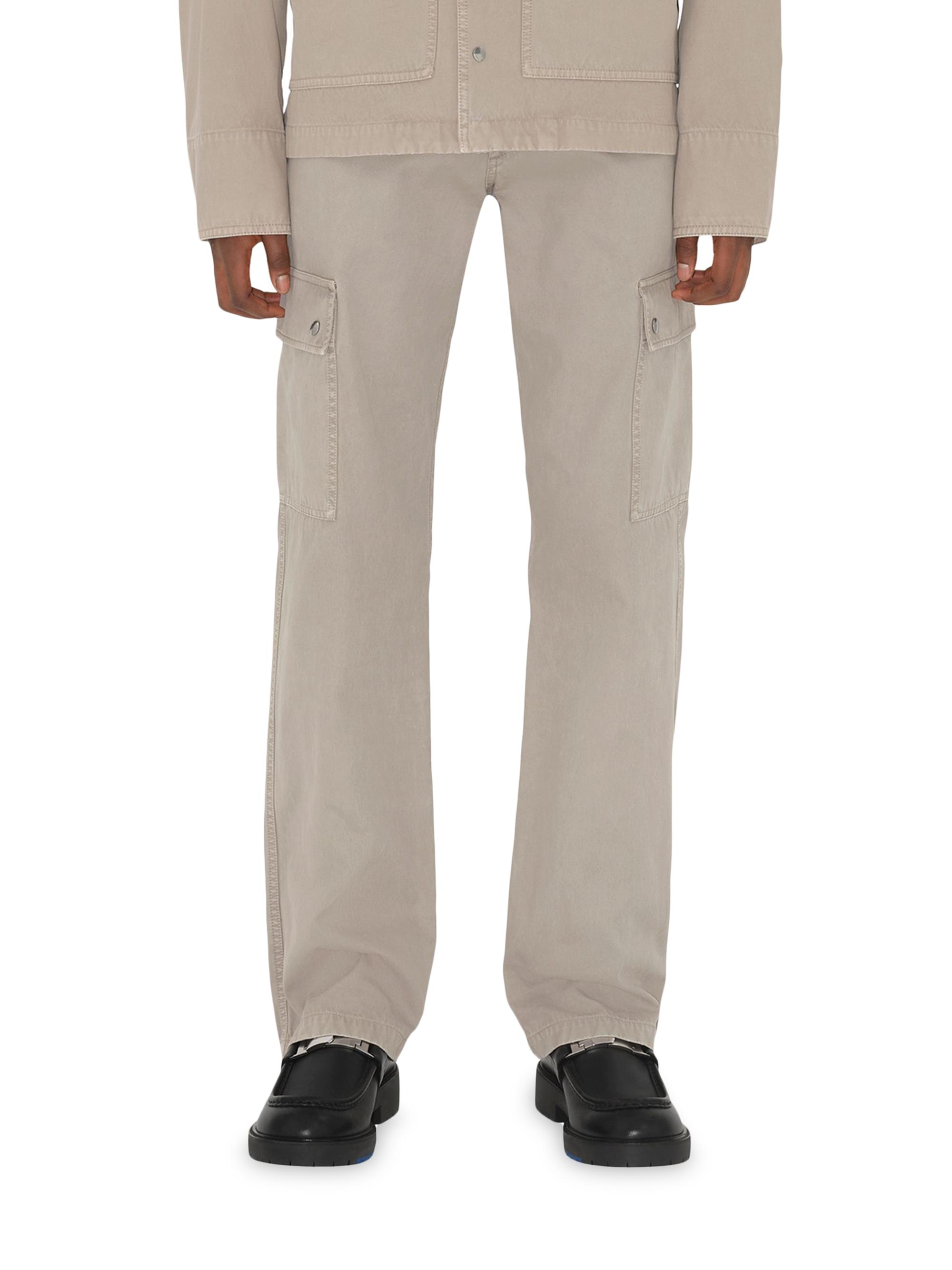 Burberry Cotton Mid-Rise Straight-Leg Cargo Pants | Saks Fifth Avenue