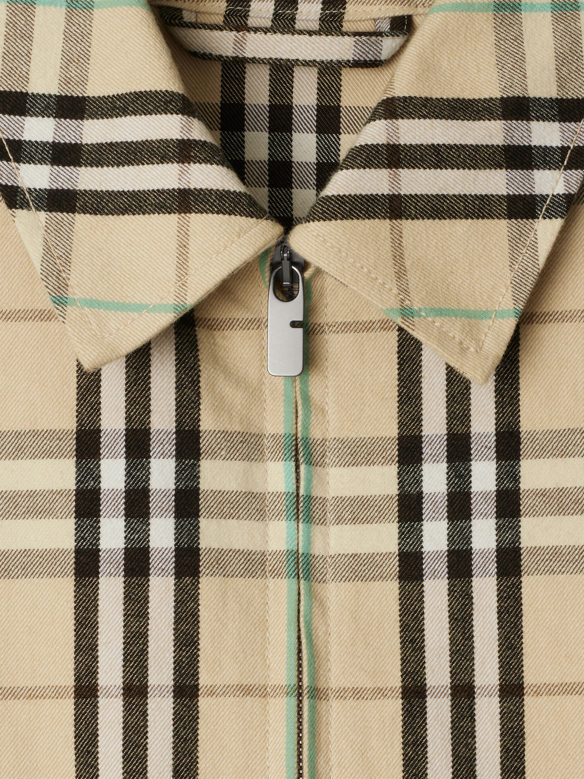 Burberry Harrington Check Cotton Zip-Front Jacket | Saks Fifth Avenue