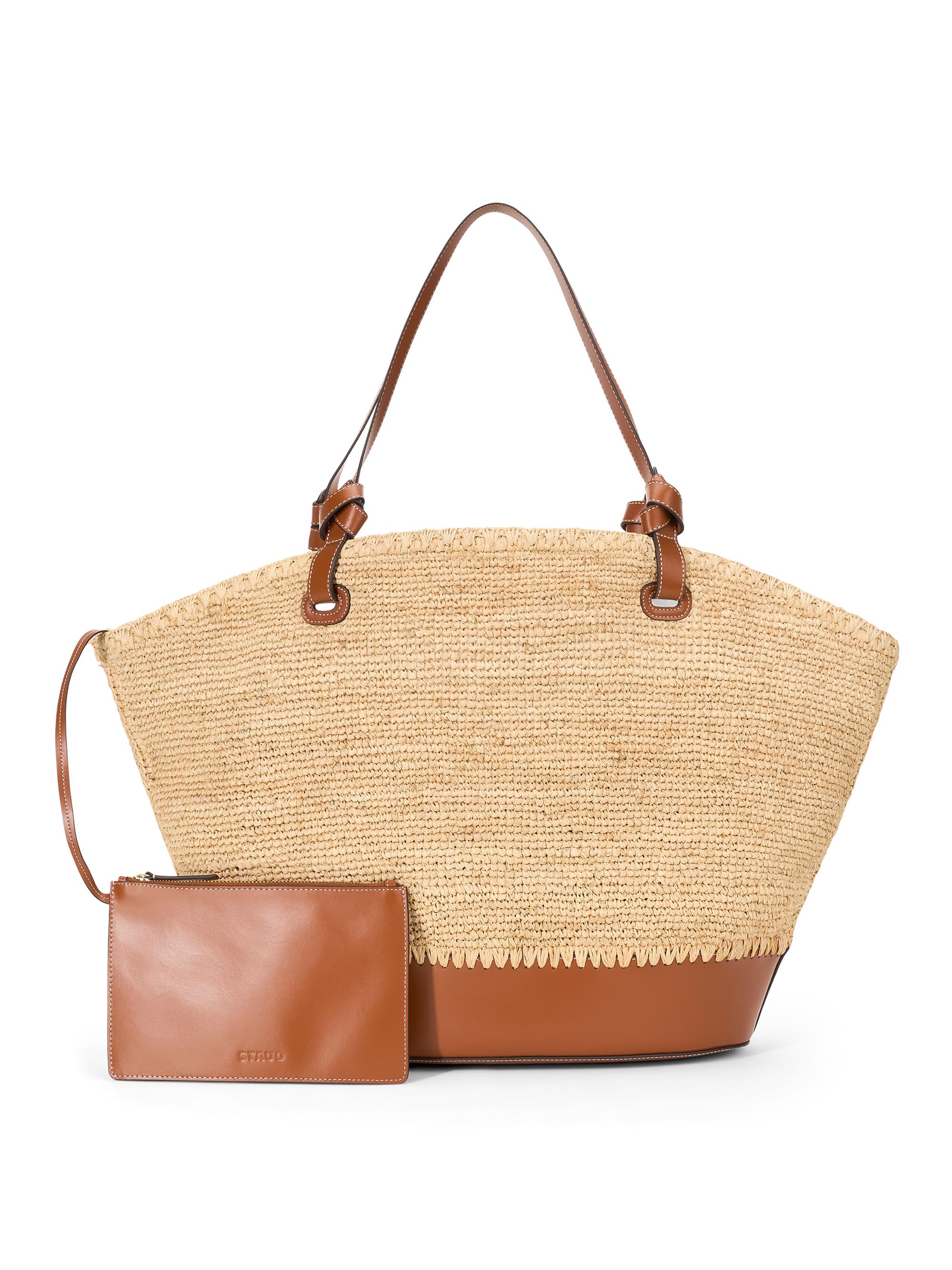 Staud Women's Squillo Raffia Tote Bag - Natural Tan