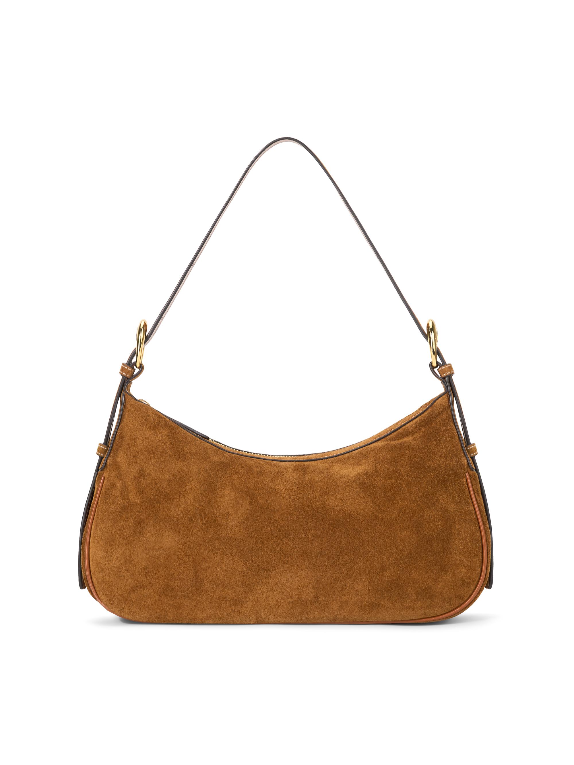 Staud Women's Pine Suede Shoulder Bag - Tan