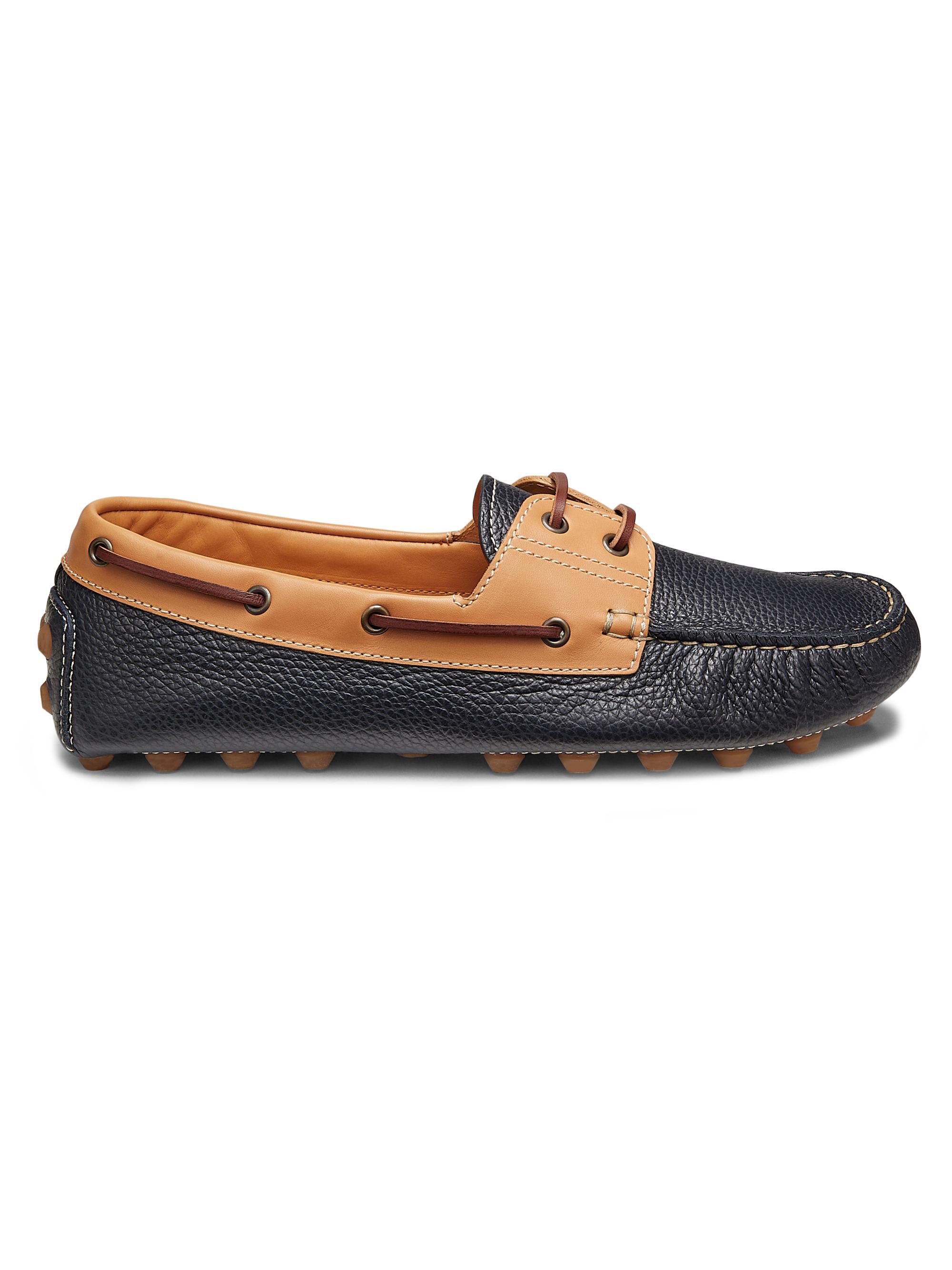 Tod's Men's Gommino Bubble Leather Boat Shoes - Blue