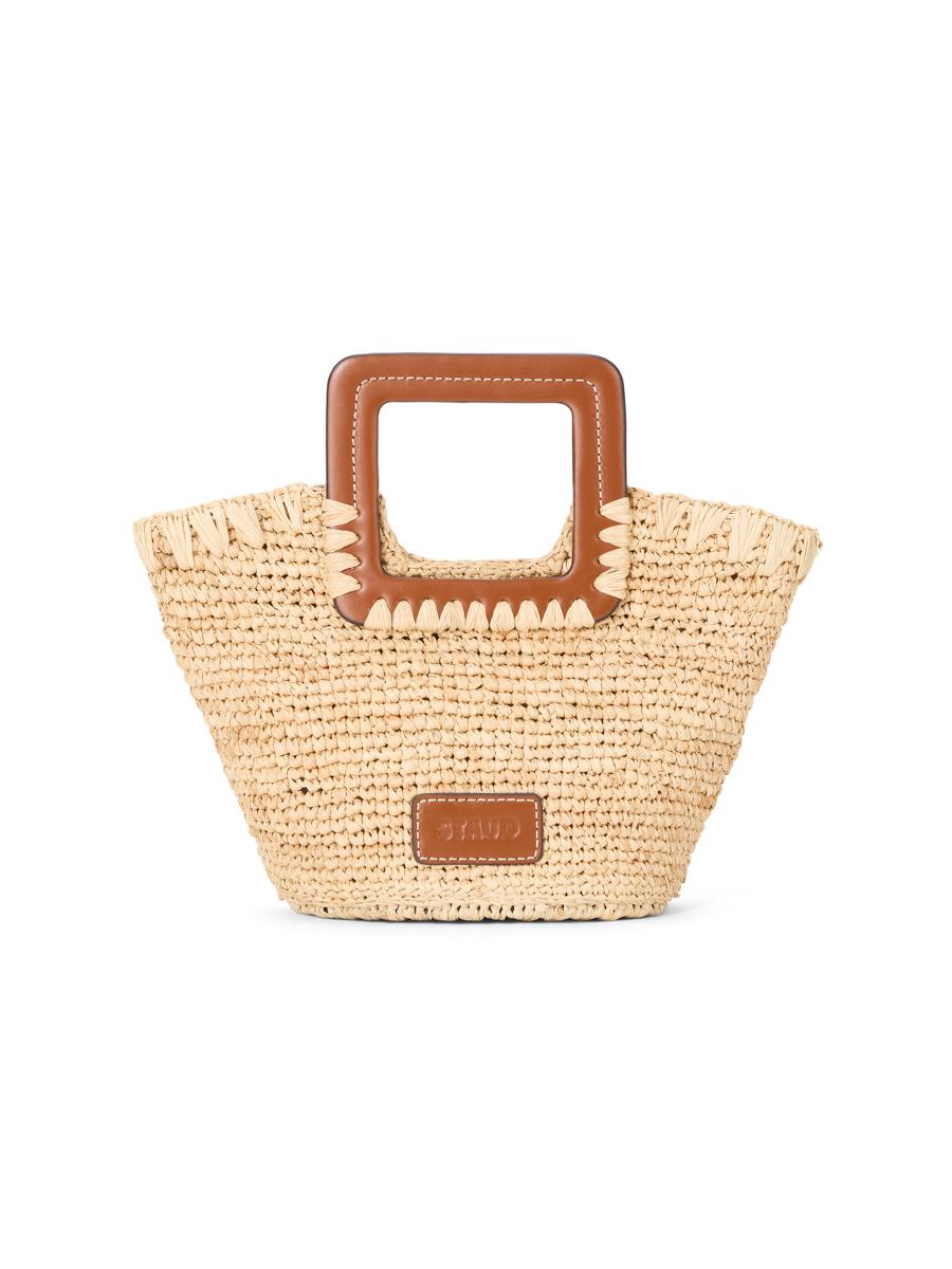 Staud Mini Shirley Raffia Bucket Bag | Saks Fifth Avenue