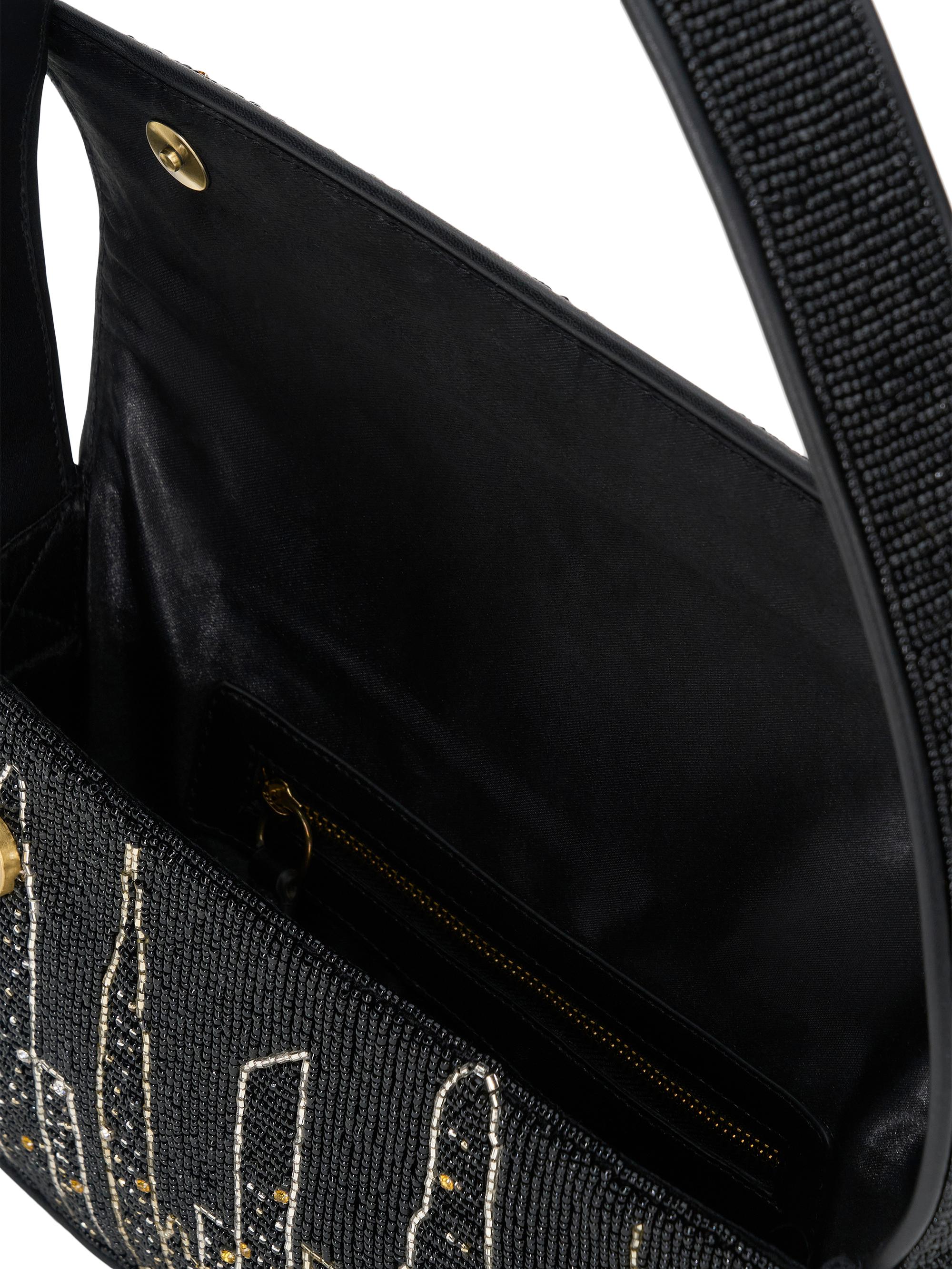 Sac à Main Du Soir Ellea New York - Perles Blanc, Saumon, Argent - Neuf Avec étiquettes