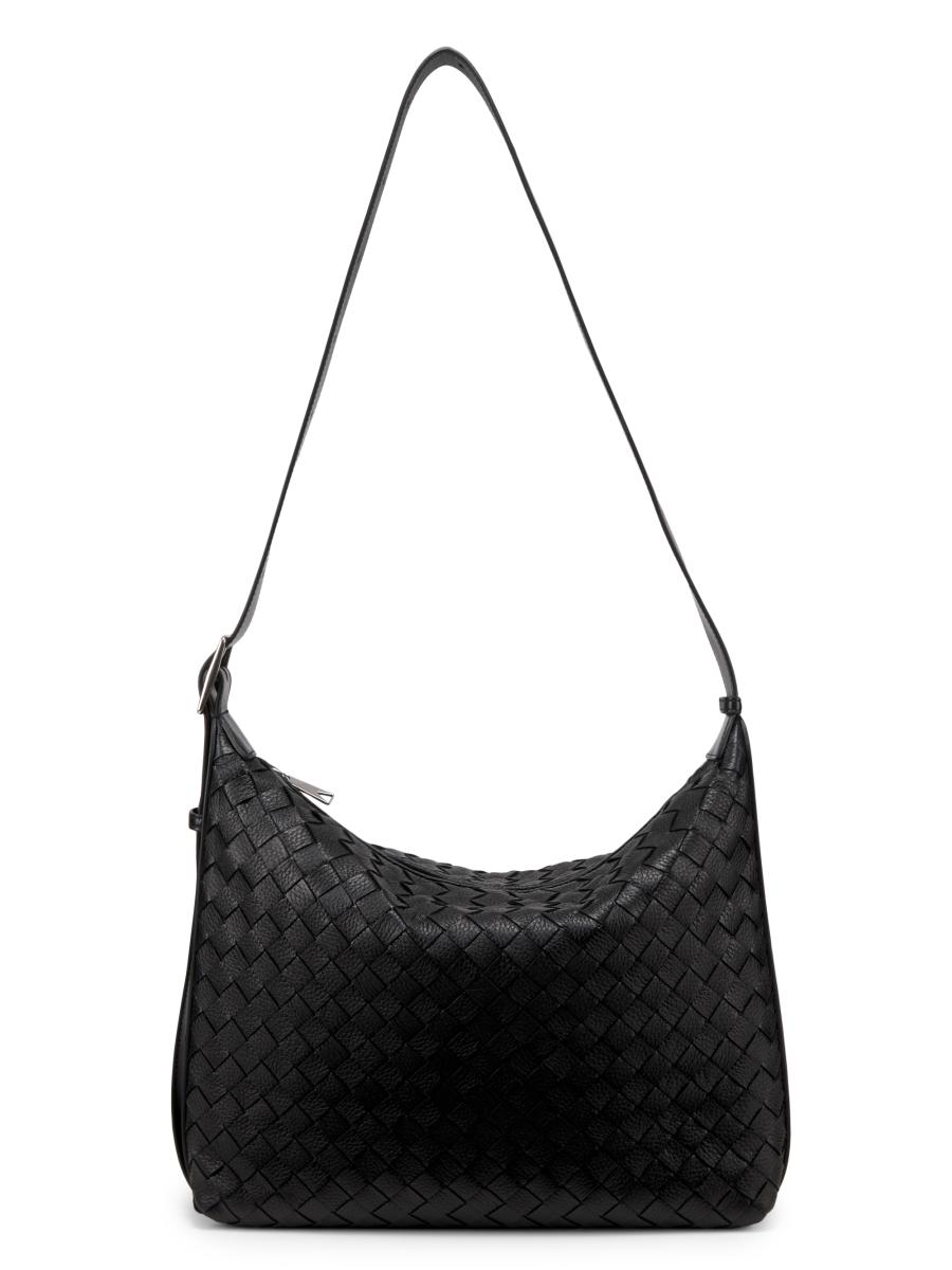 【可愛い♪】BOTTEGA VENETA Black cafl leather Avenue bag Bottega Veneta Avenue Intrecciato leather backpack Bottega