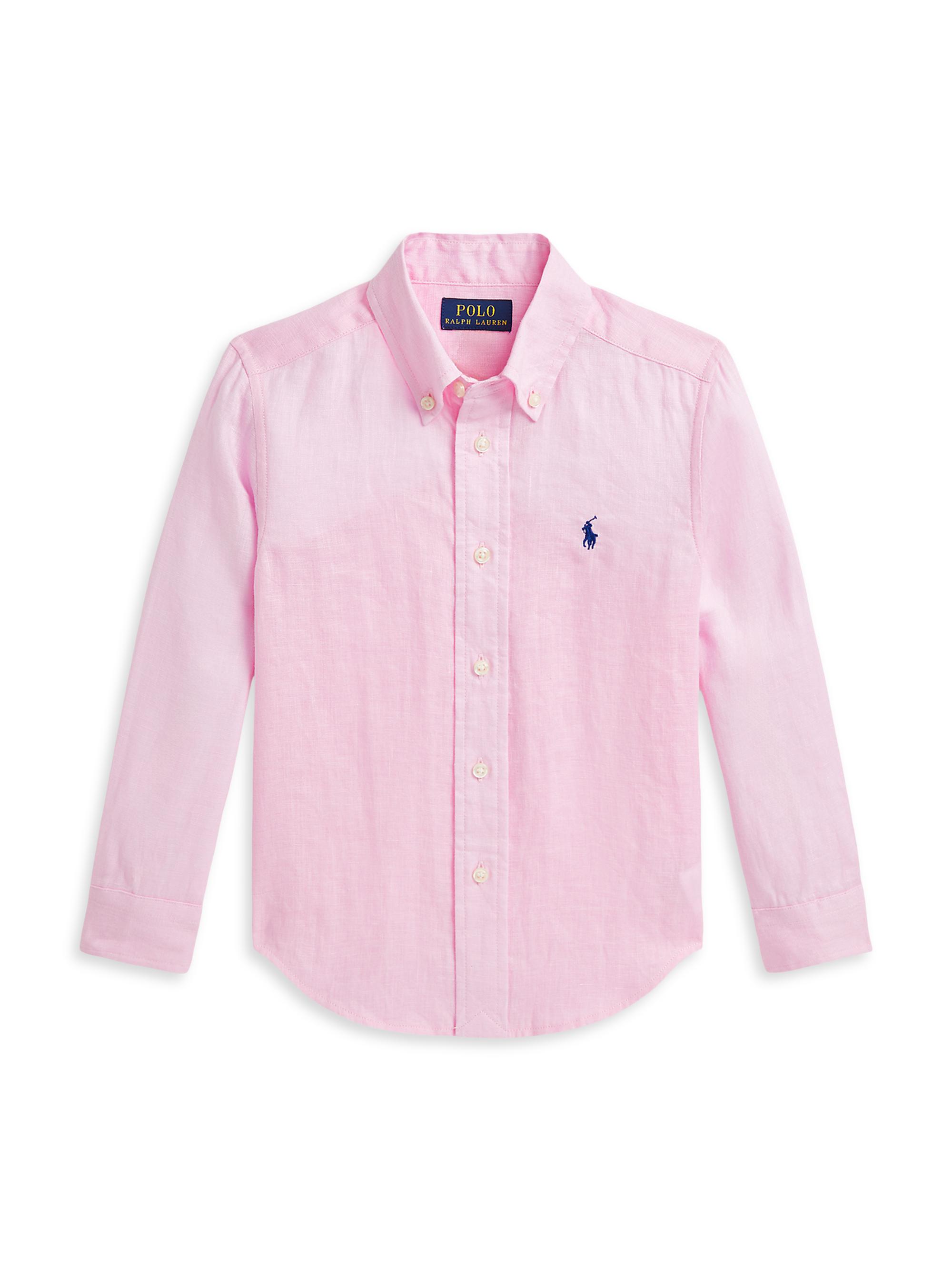 Polo Ralph Lauren Little Boy's & Boy's Linen Button-Up Shirt - Carmel Pink