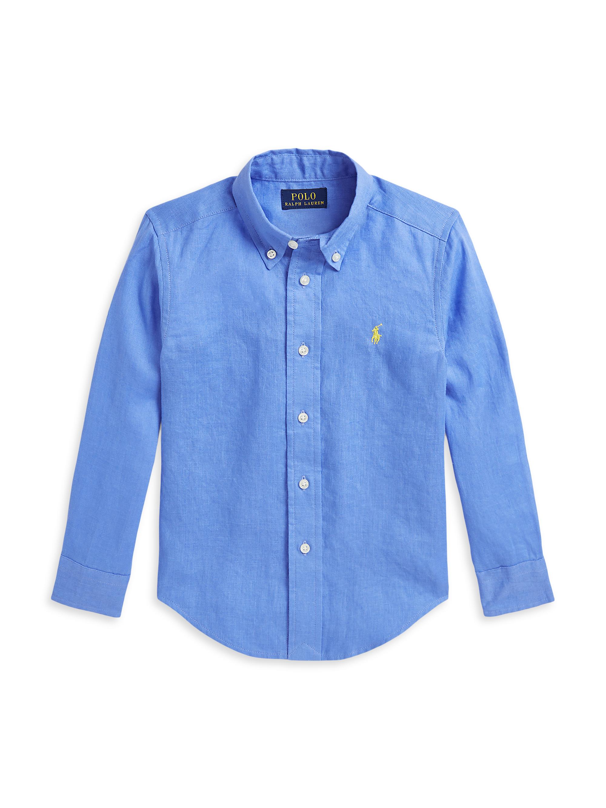 Polo Ralph Lauren Little Boy's & Boy's Linen Button-Up Shirt - Island Blue