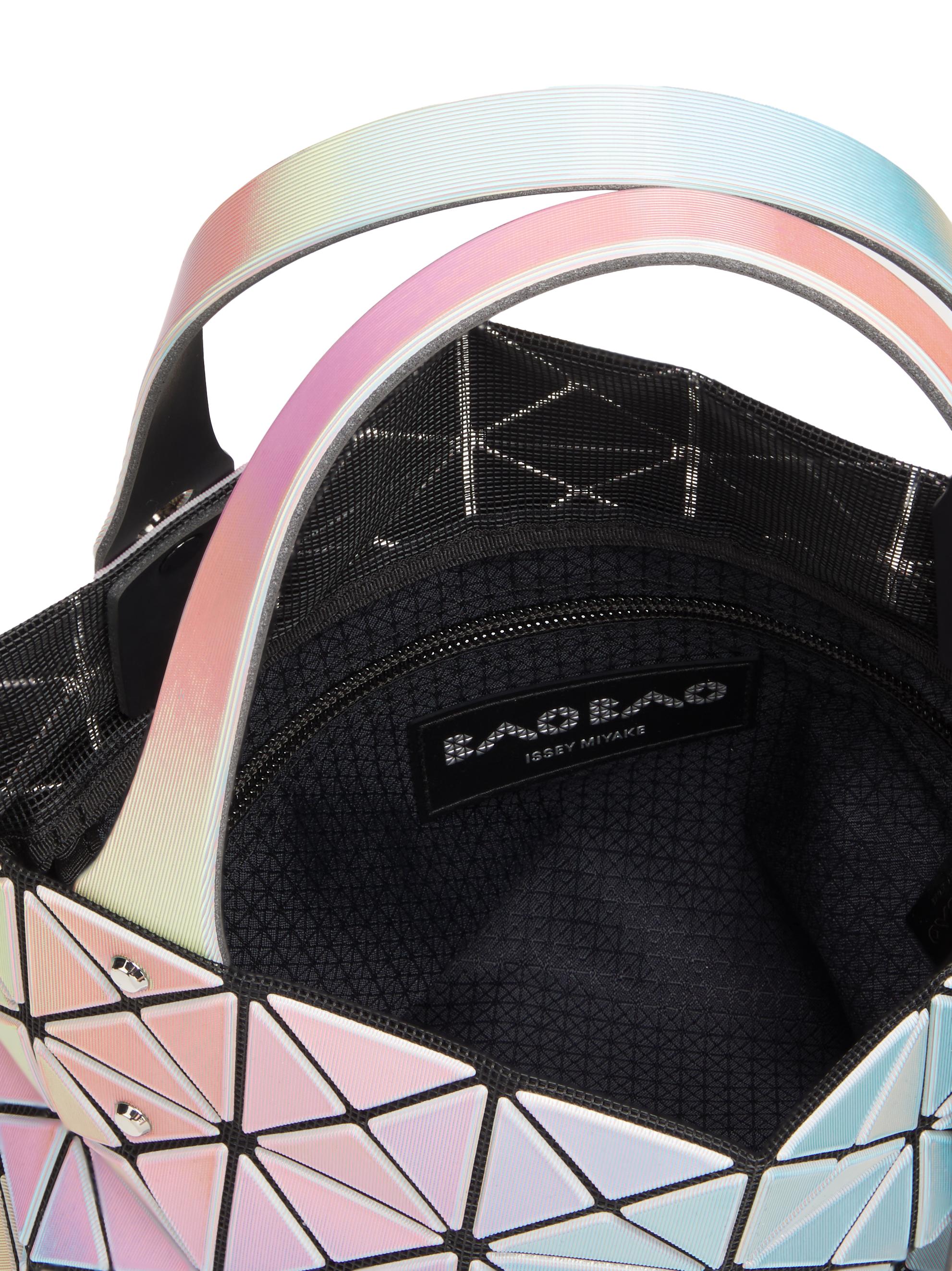 BAOBAO PRISM ポーチ ストライプ ピンク Bao Bao Issey Miyake