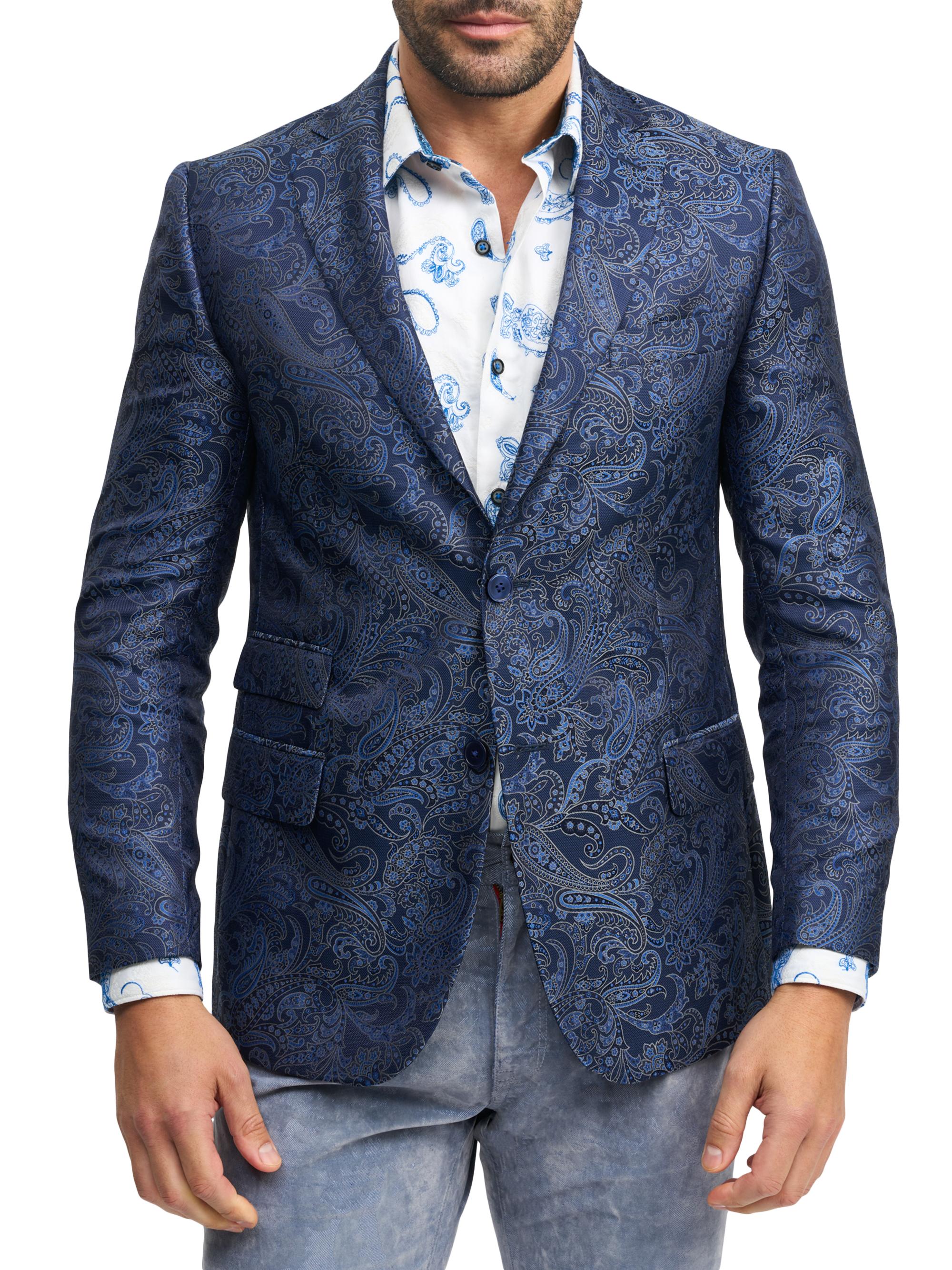 Robert Graham Men's Carrington Woven Sportcoat - Blue