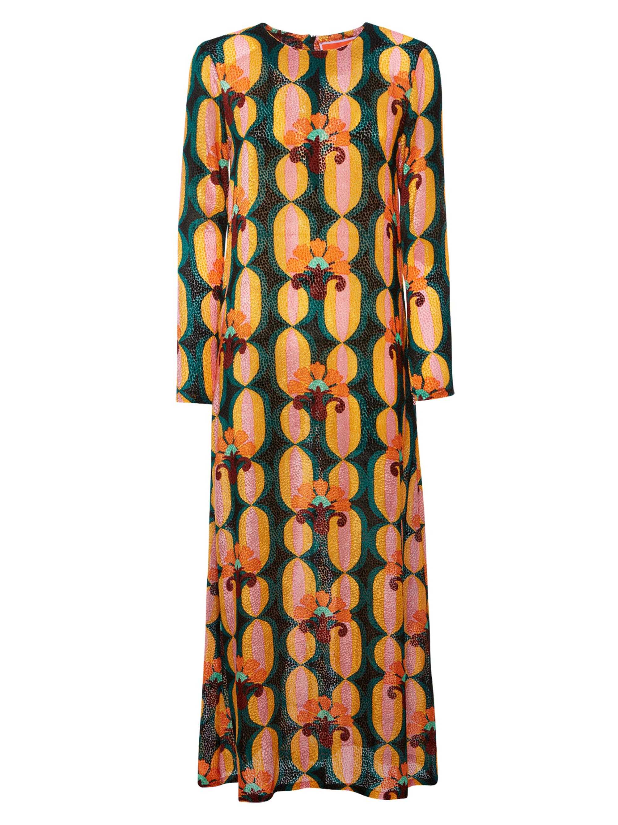 La DoubleJ Women's Long Sleeve Swing Dress - Arcturus Blue Petrol