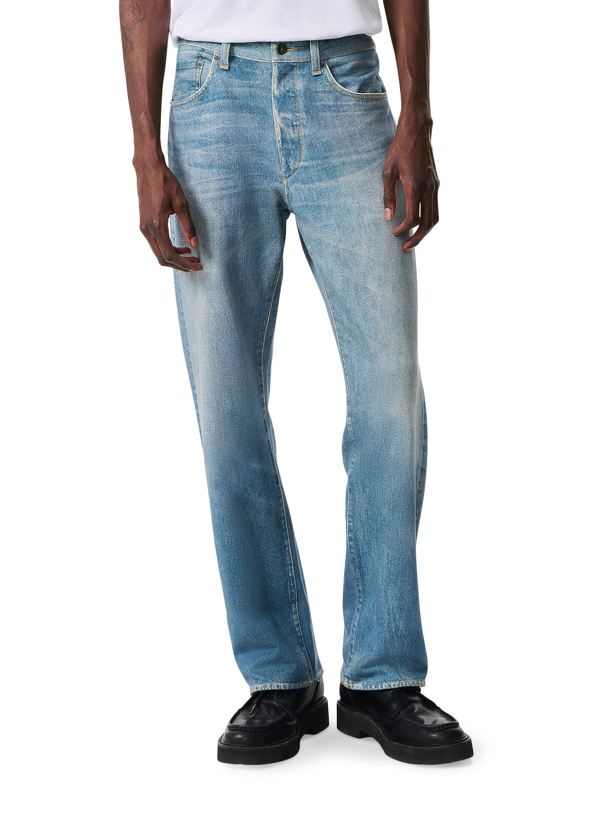 rag & bone Men's Miramar Denim Straight-Leg Sweatpants - Atlantic