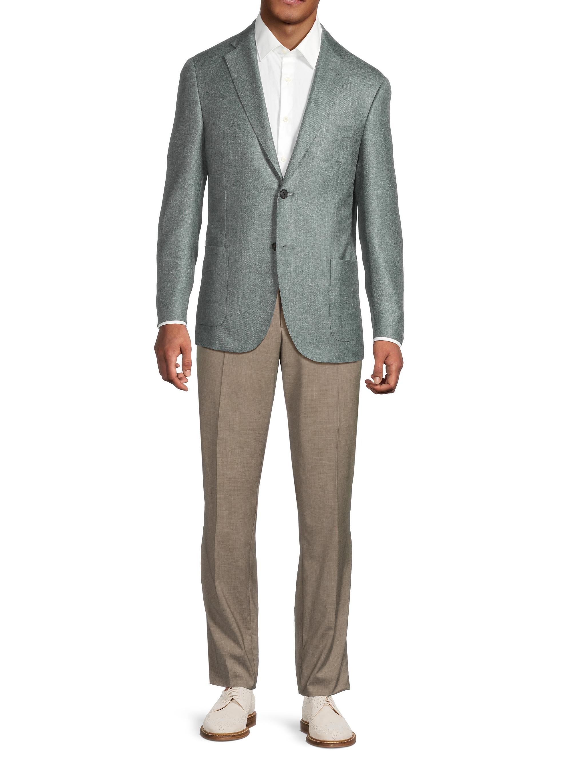 Corneliani Wool-Blend Single-Breasted Blazer | Saks Fifth Avenue