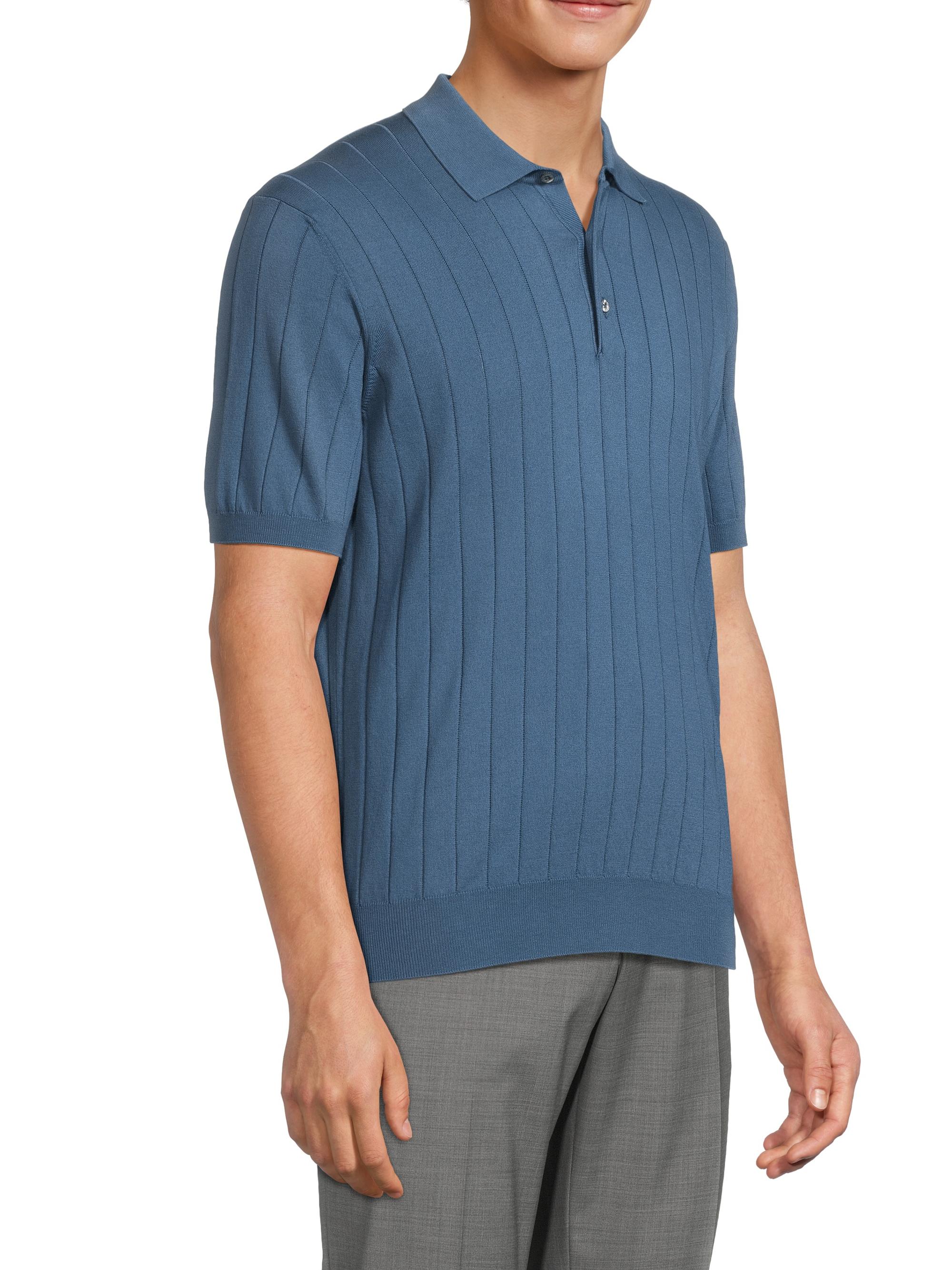 Corneliani Knit Short-Sleeve Polo Shirt | Saks Fifth Avenue