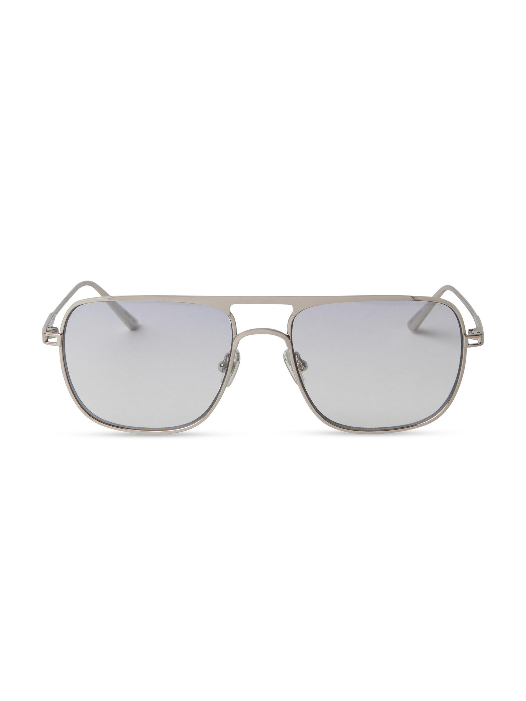 Elisa Johnson Women's Core Jane 54MM Aviator Sunglasses - Clear Silver