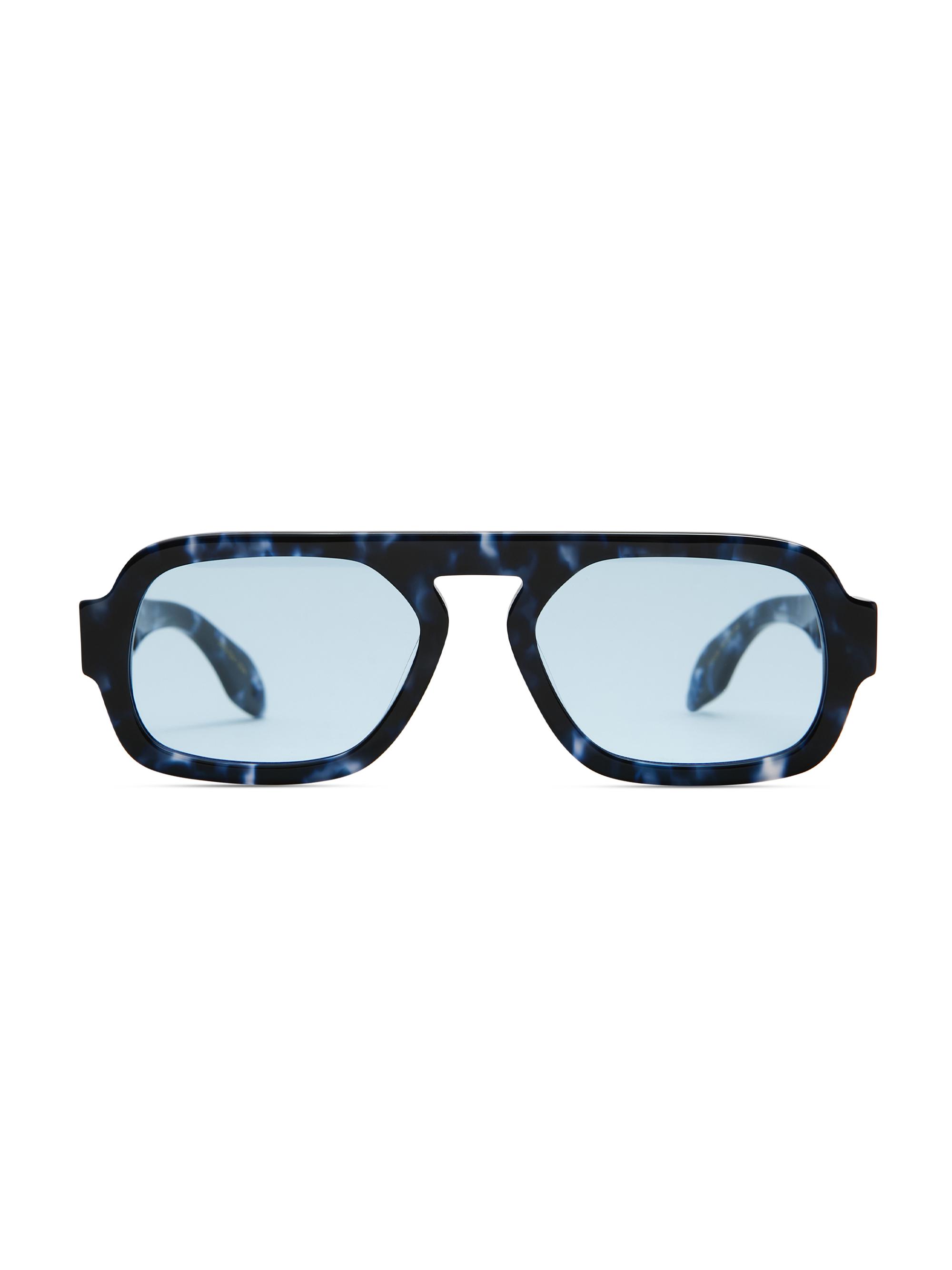 Elisa Johnson Women's Jane Mini 52MM Aviator Sunglasses - Blue Black Havana