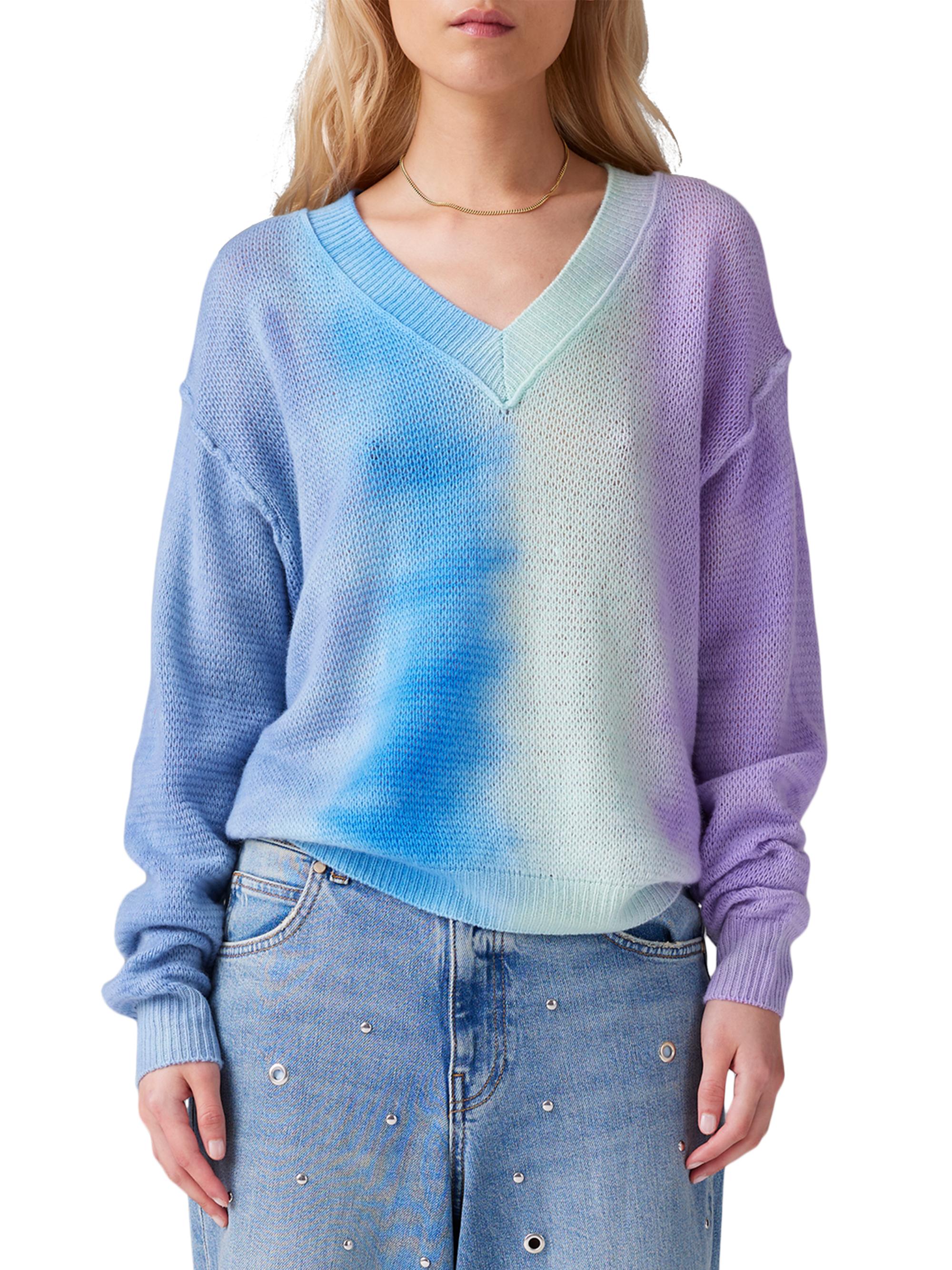 COLORUSH Women's Lola Gauzy Dip Sweater - Vacay
