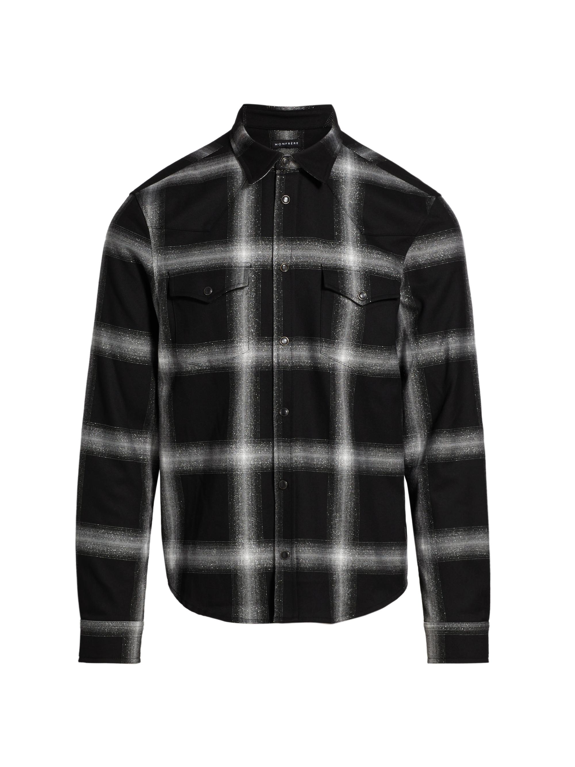 Monfrère Men's Eastwood Check Shirt - Noir