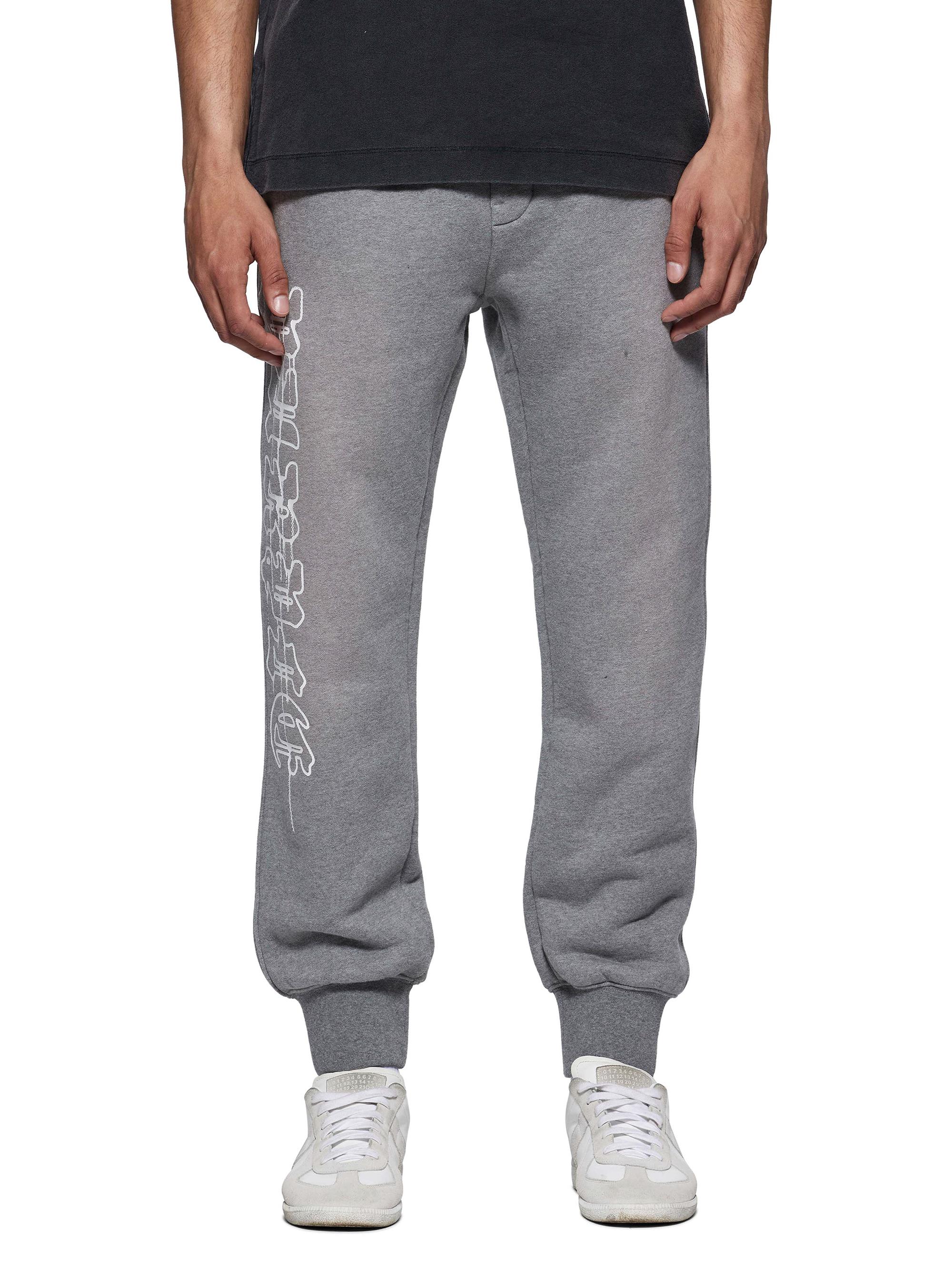 Purple Brand Men's Logo Fleece Joggers - Grey