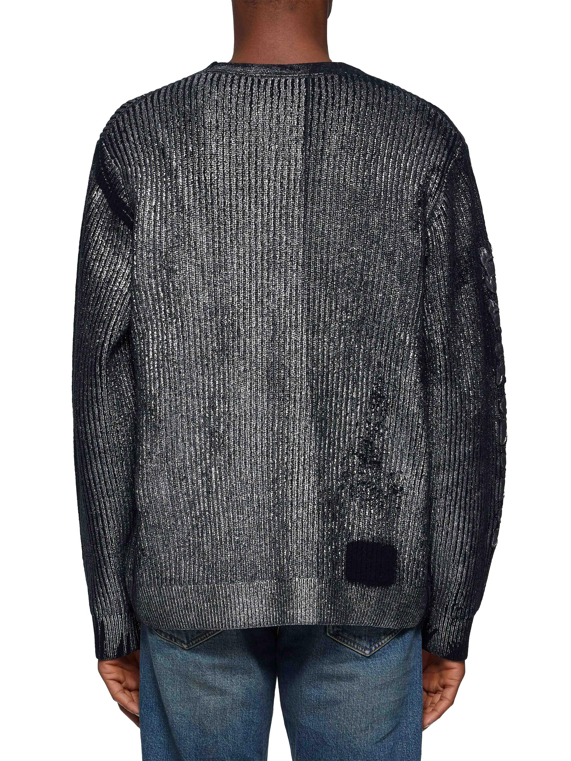 Purple Brand Metallic Foil Cardigan | Saks Fifth Avenue