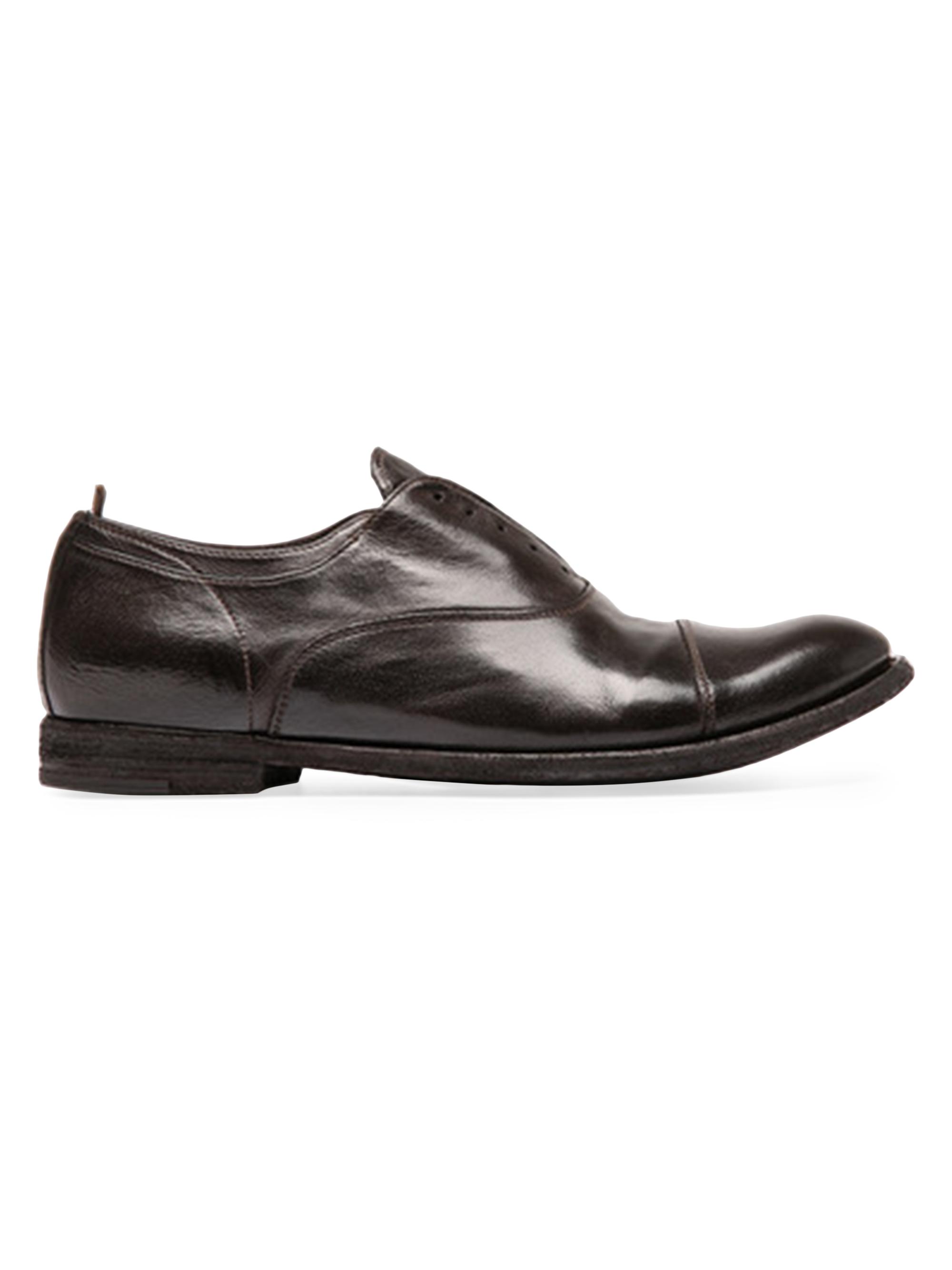 Officine Creative Men's Arc 501 Laceless Leather Shoes - Ebano