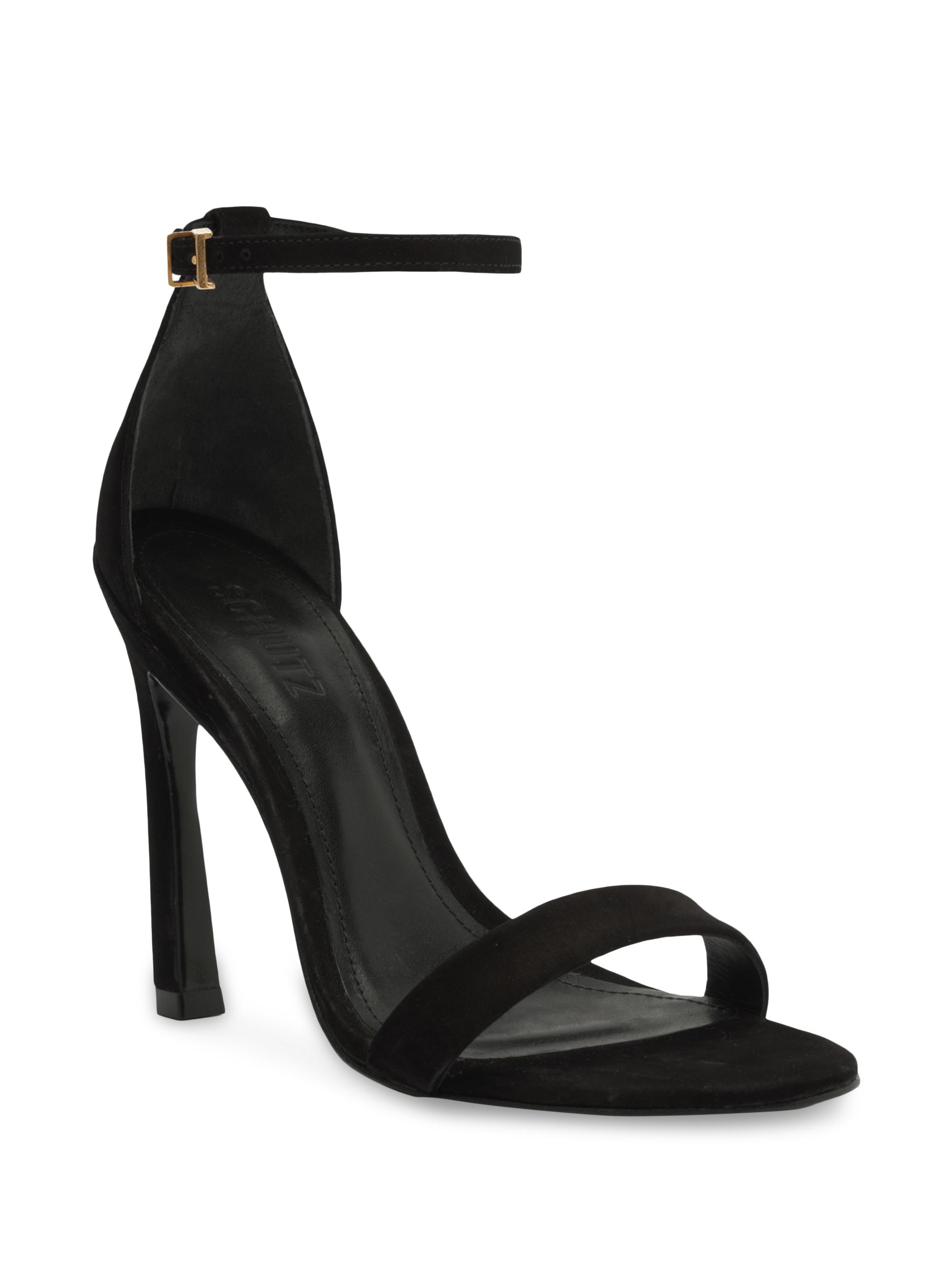Schutz Women's Cadey-Lee 1MM Nubuck Sandals - Black