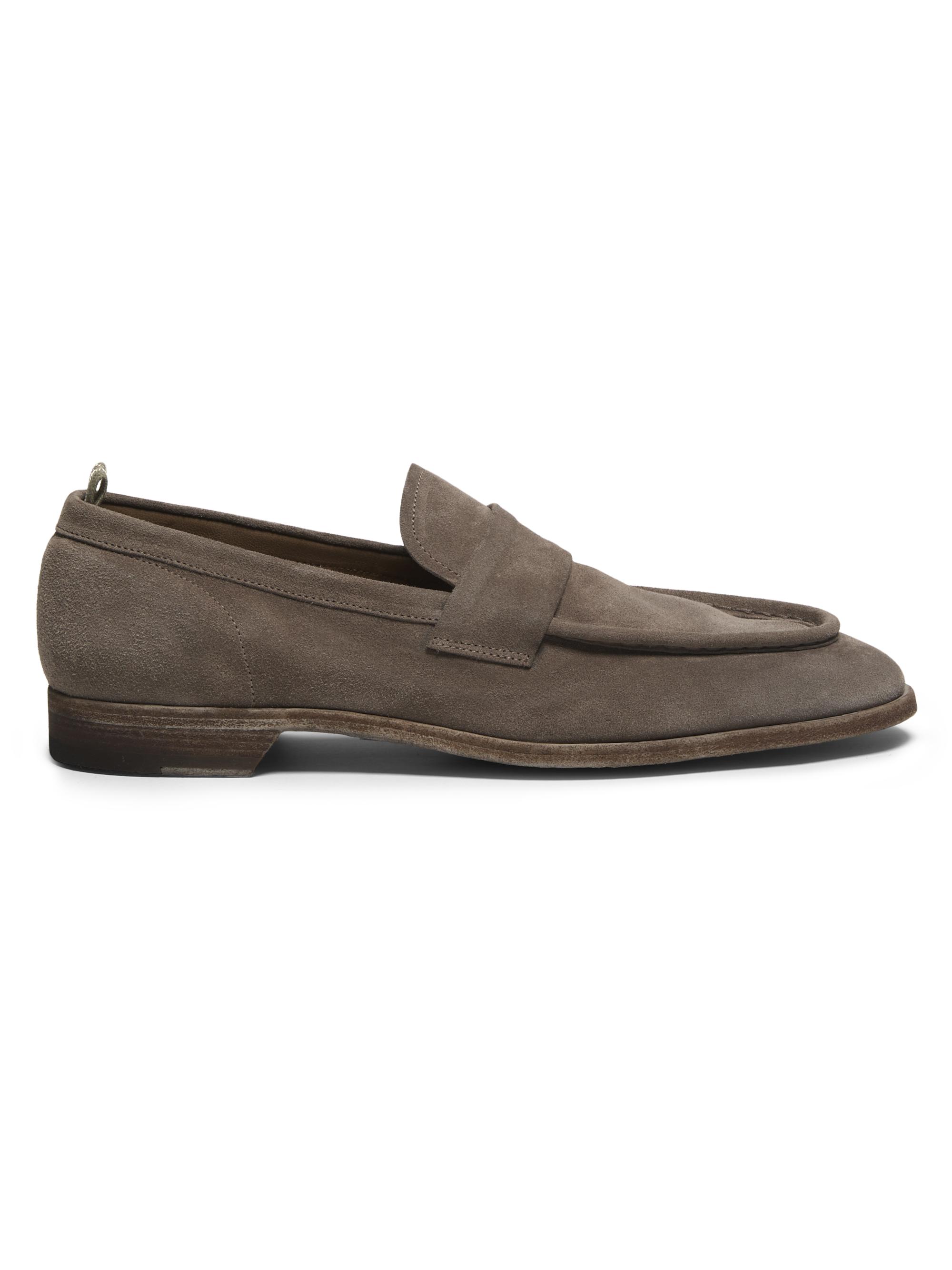 Officine Creative Men's Sound Suede Penny Loafers - Quarzo