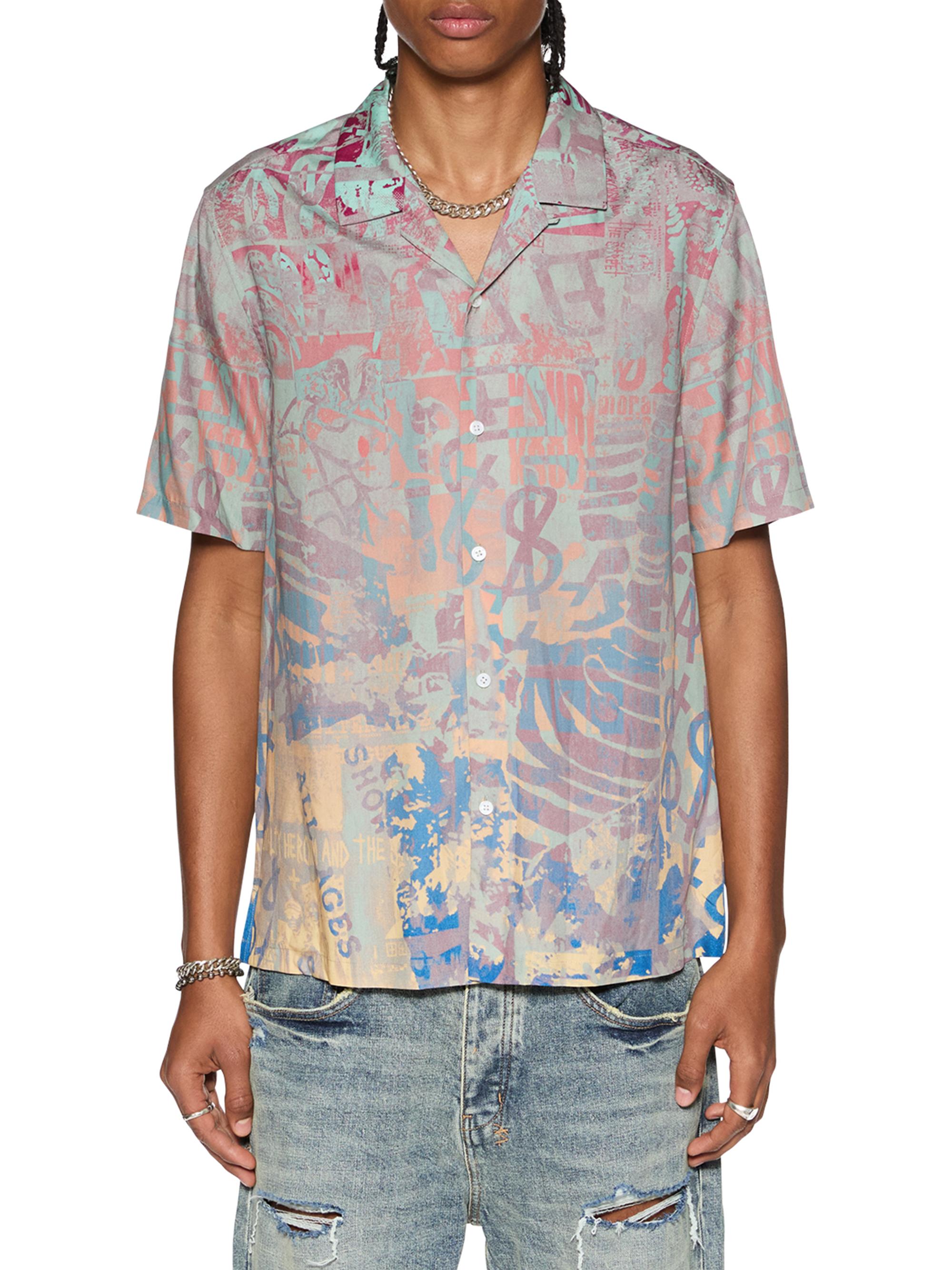 Ksubi Men's Democrazy Ikon Mania Resort Shirt - Multi Colour