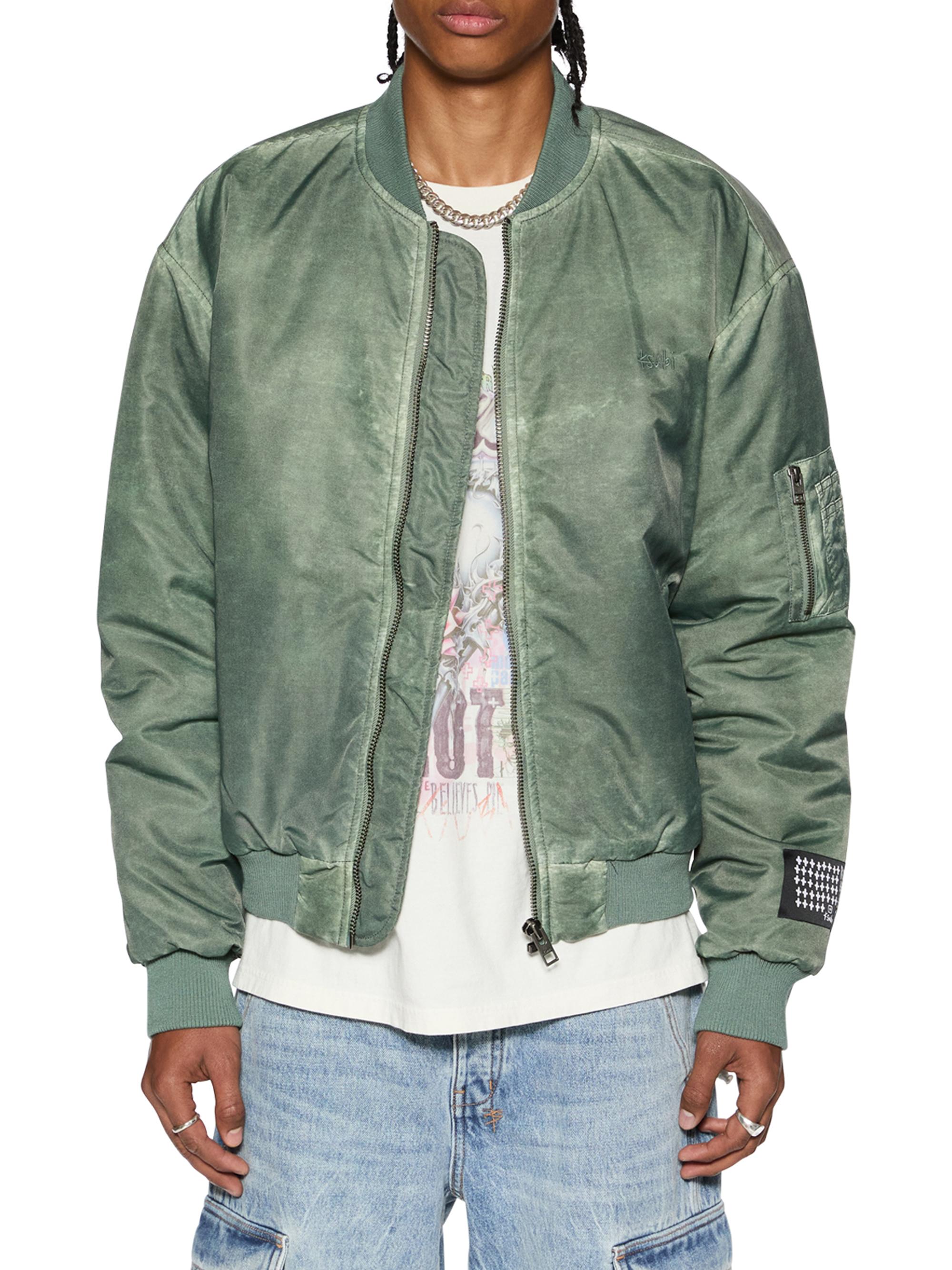 Ksubi Men's Democrazy Royalty Bomber Jacket - Khaki