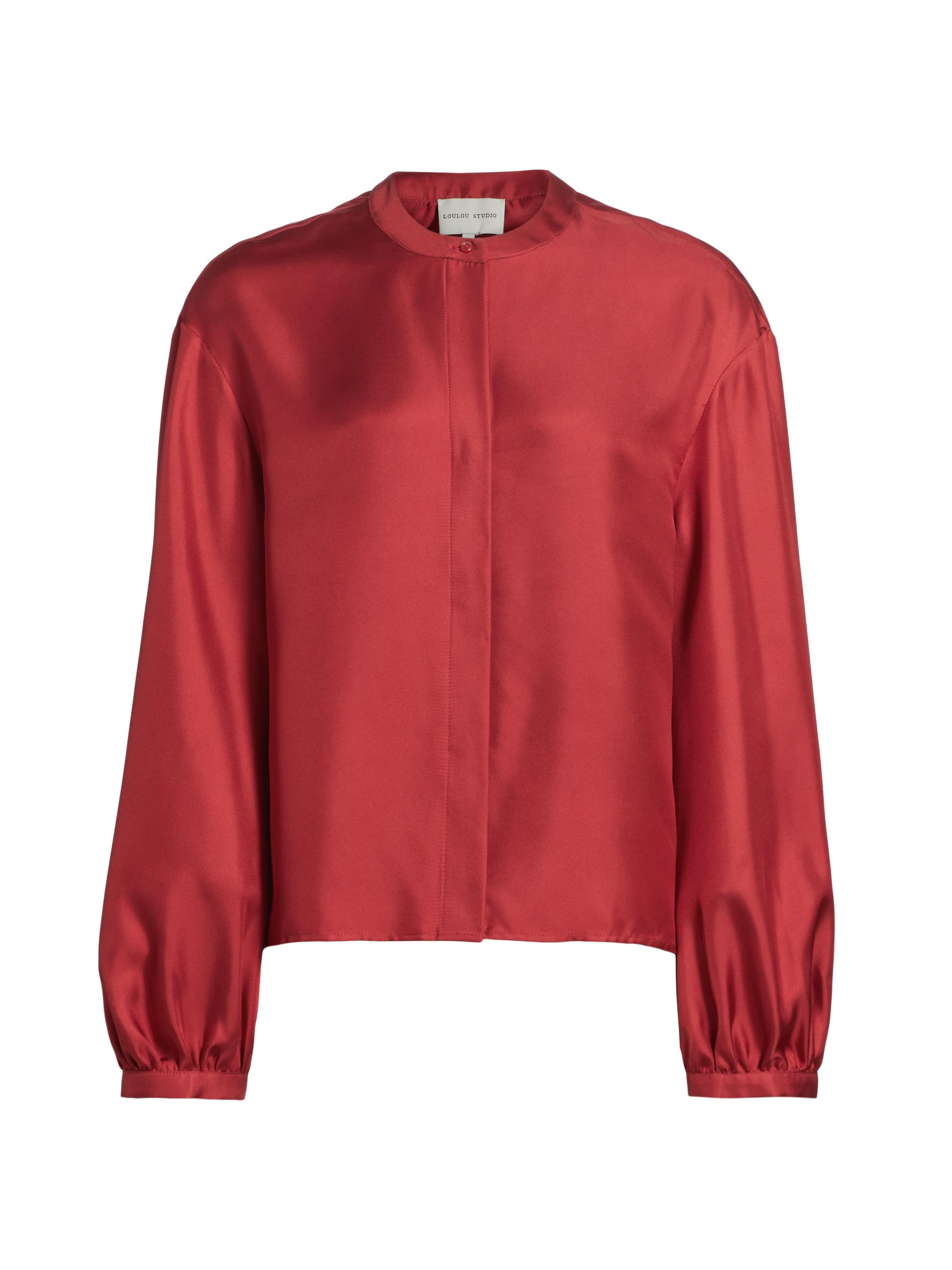 Loulou de Saison Women's Lea Voluminous Blouse - Tomato
