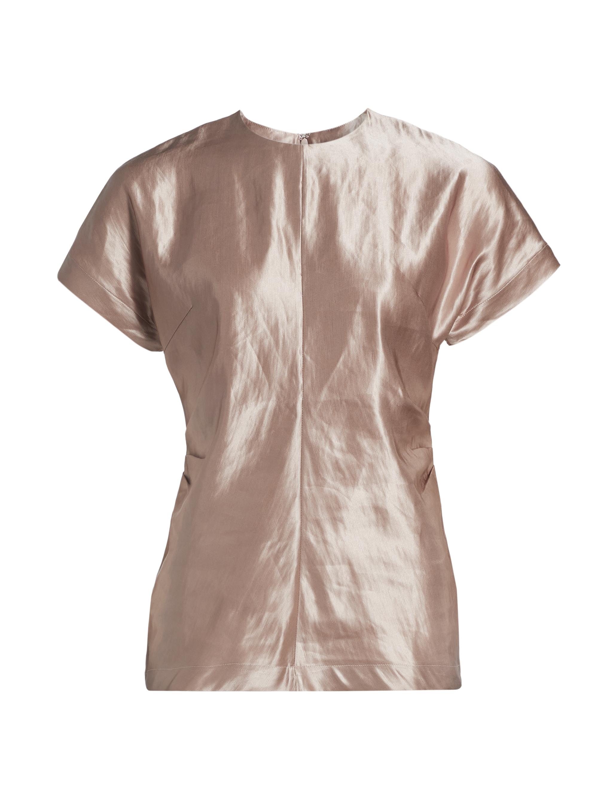 Loulou de Saison Women's Pero Fitted Short-Sleeve Blouse - Petal Rose