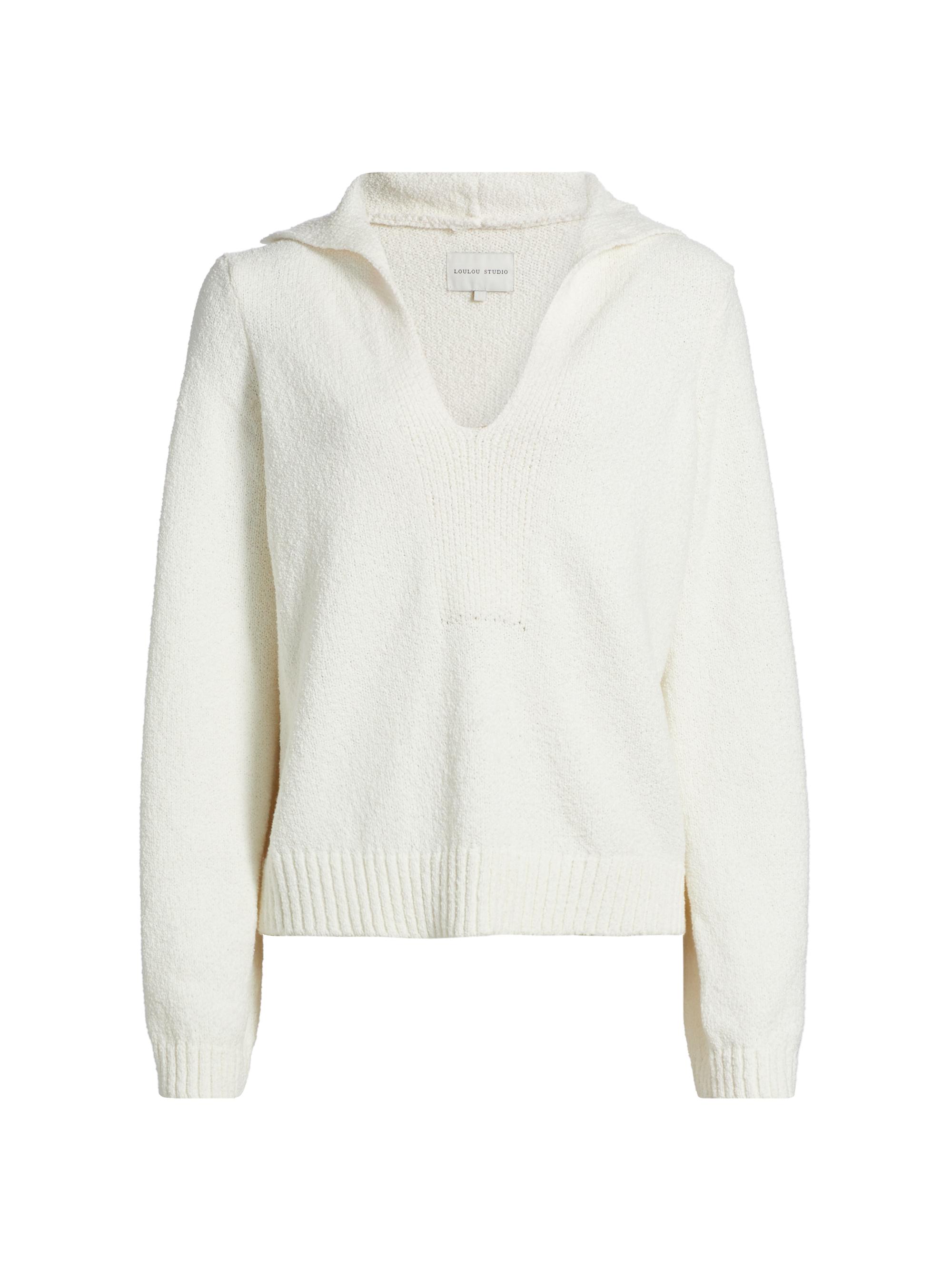 Loulou de Saison Women's Bahia V-Neck Sweater - Mist