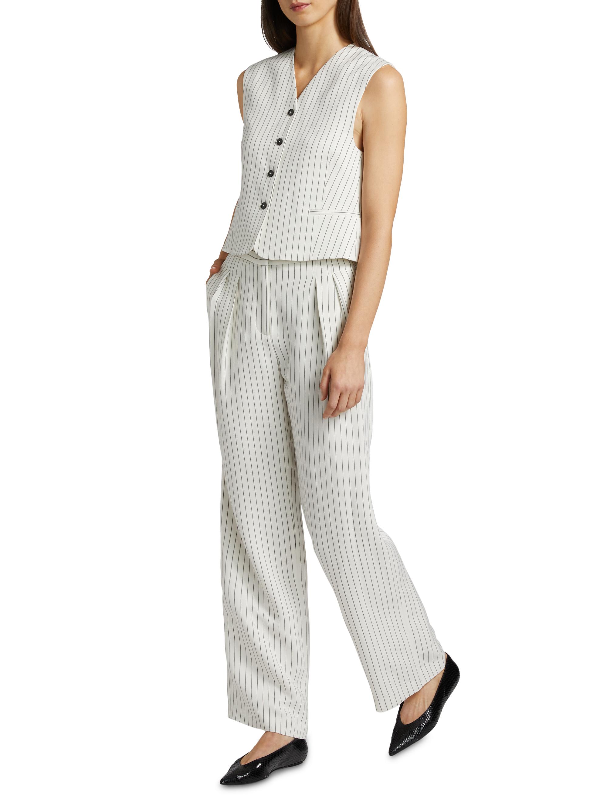 Loulou de Saison Vanua Pin-Stripe Vest | Saks Fifth Avenue