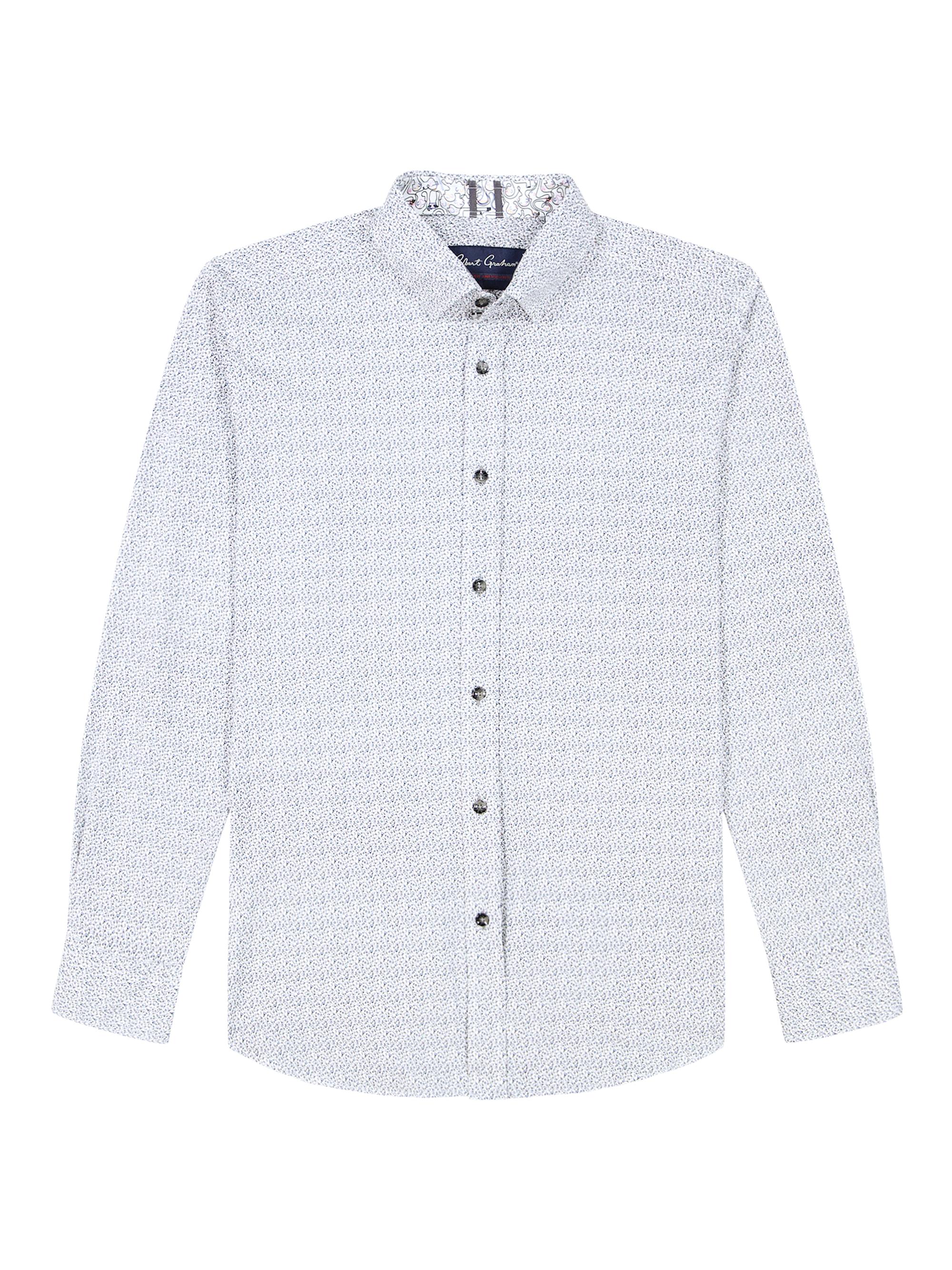 Robert Graham Men's Dorsey Printed Button-Front Shirt - White