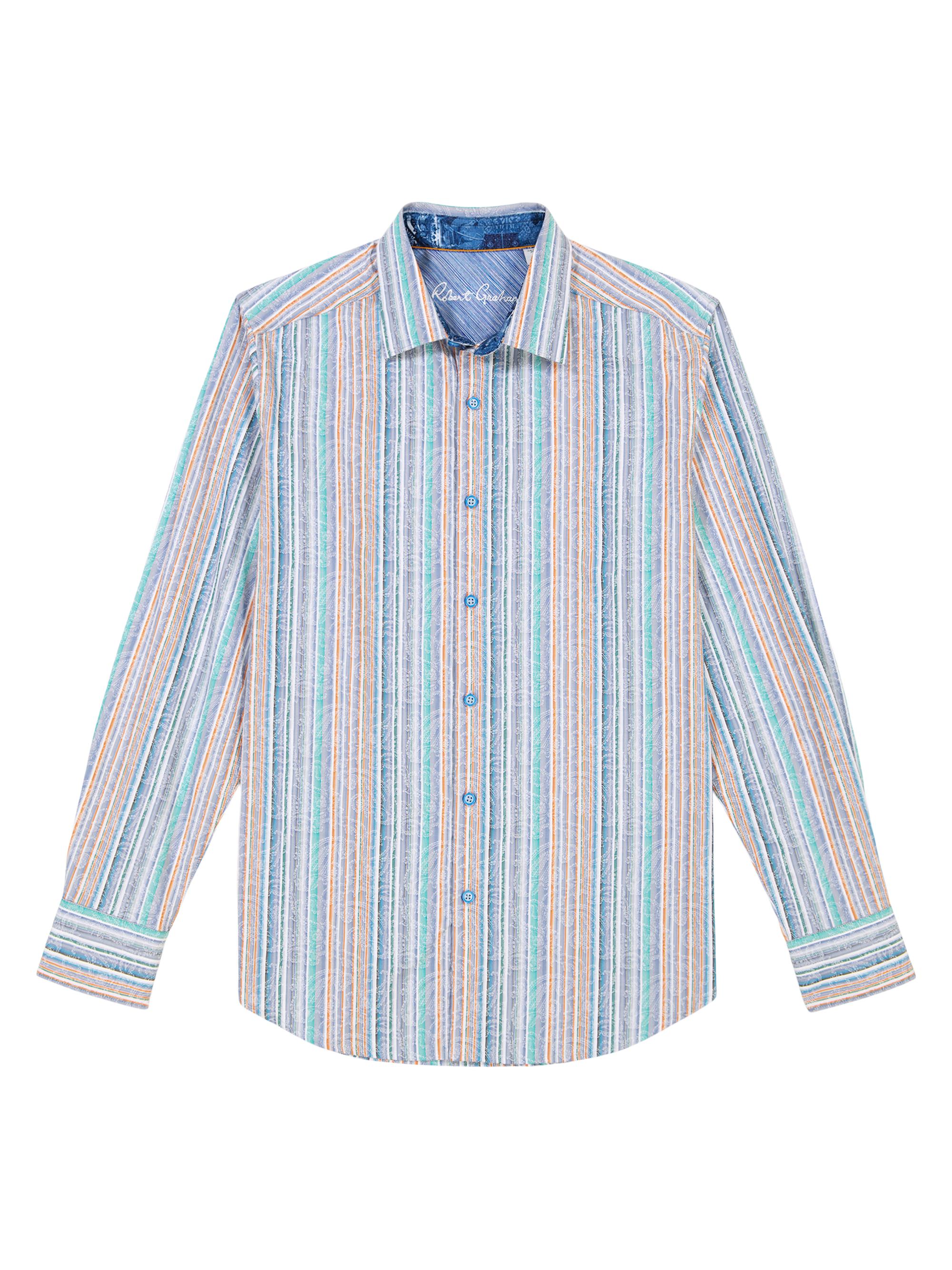 Robert Graham Men's Tyson Striped Woven Shirt