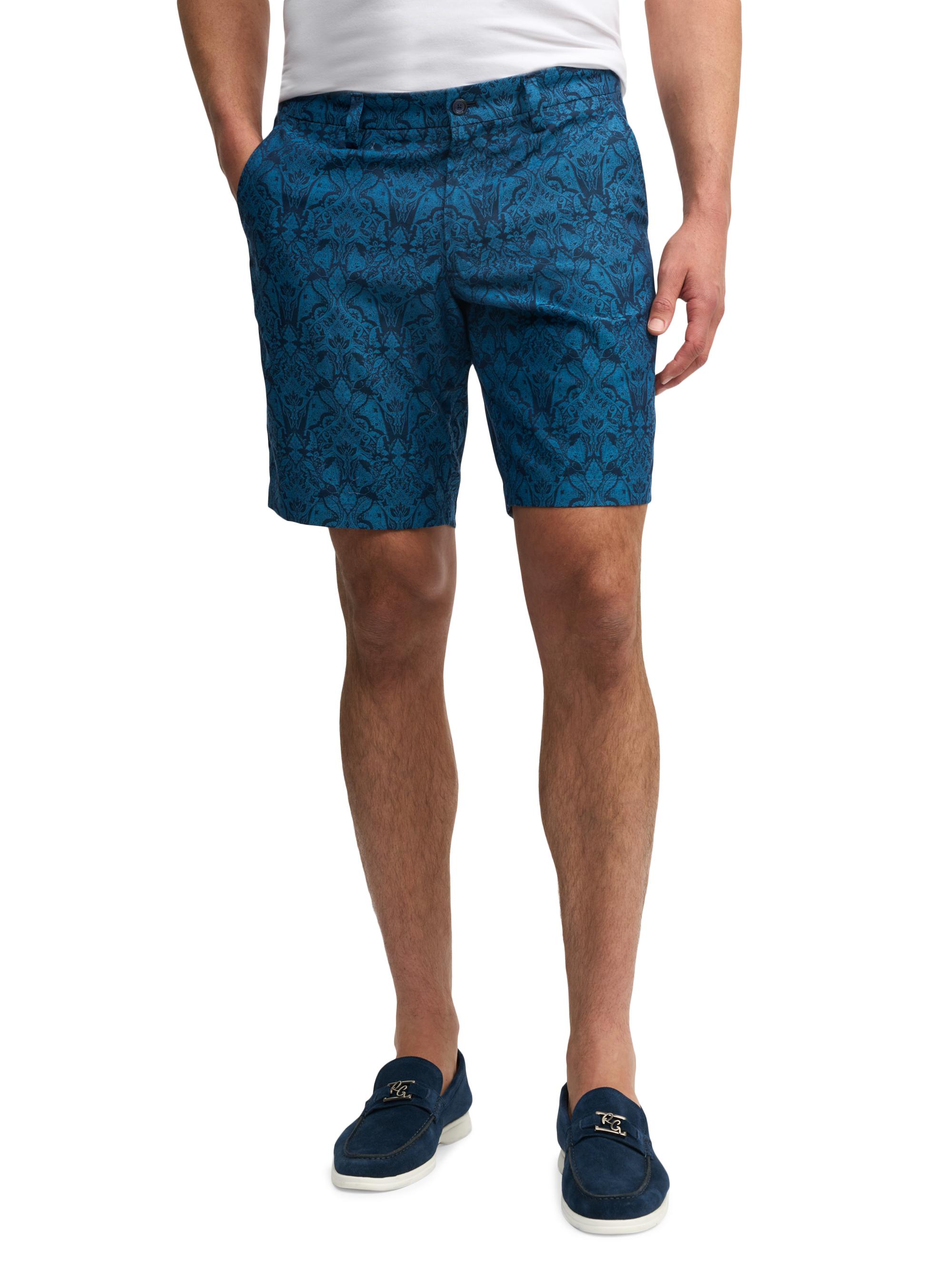 Robert Graham Men's Highland Woven Shorts - Blue