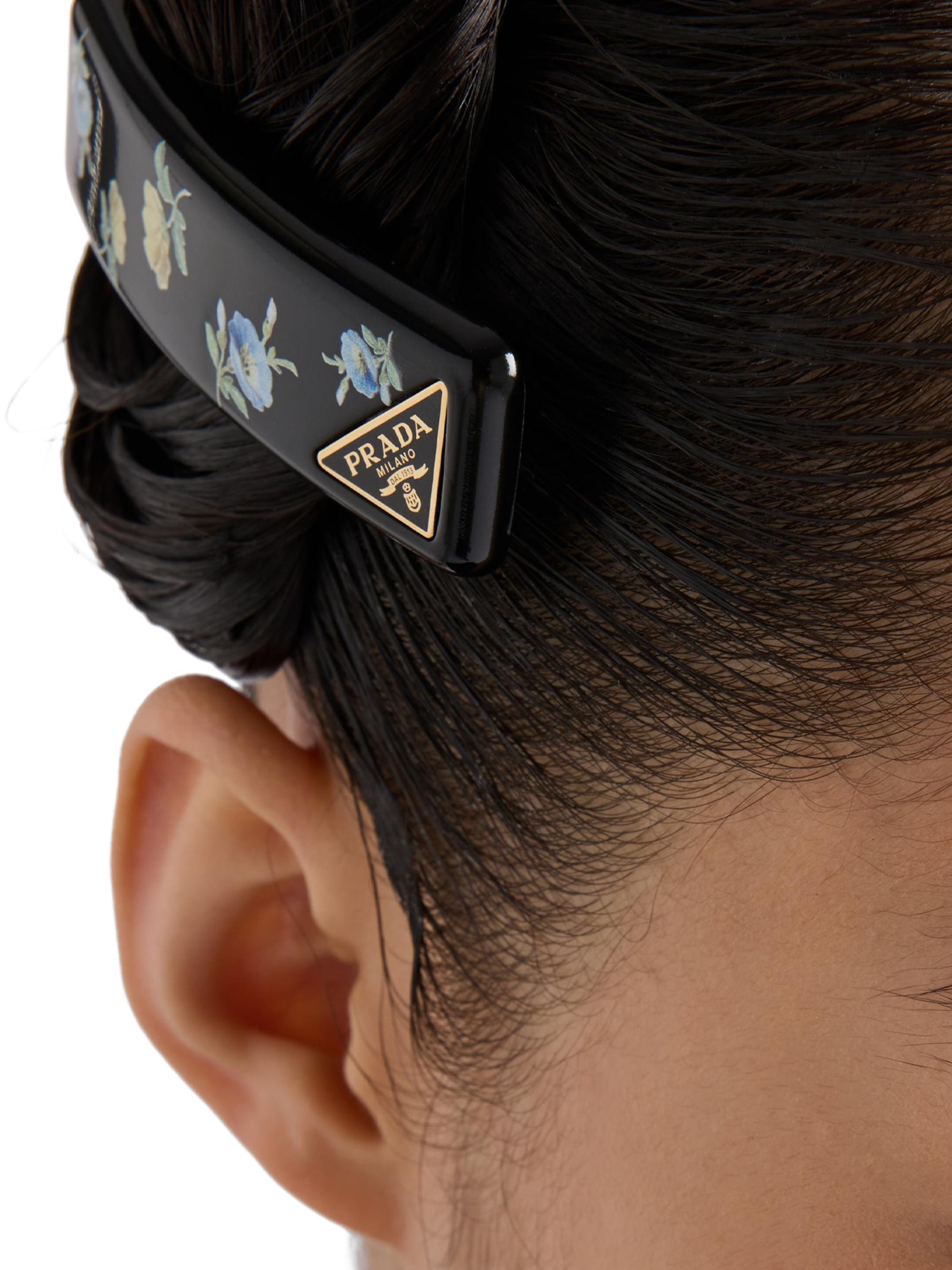 Prada Plexiglas and Metal Hair Barrettes | Saks Fifth Avenue