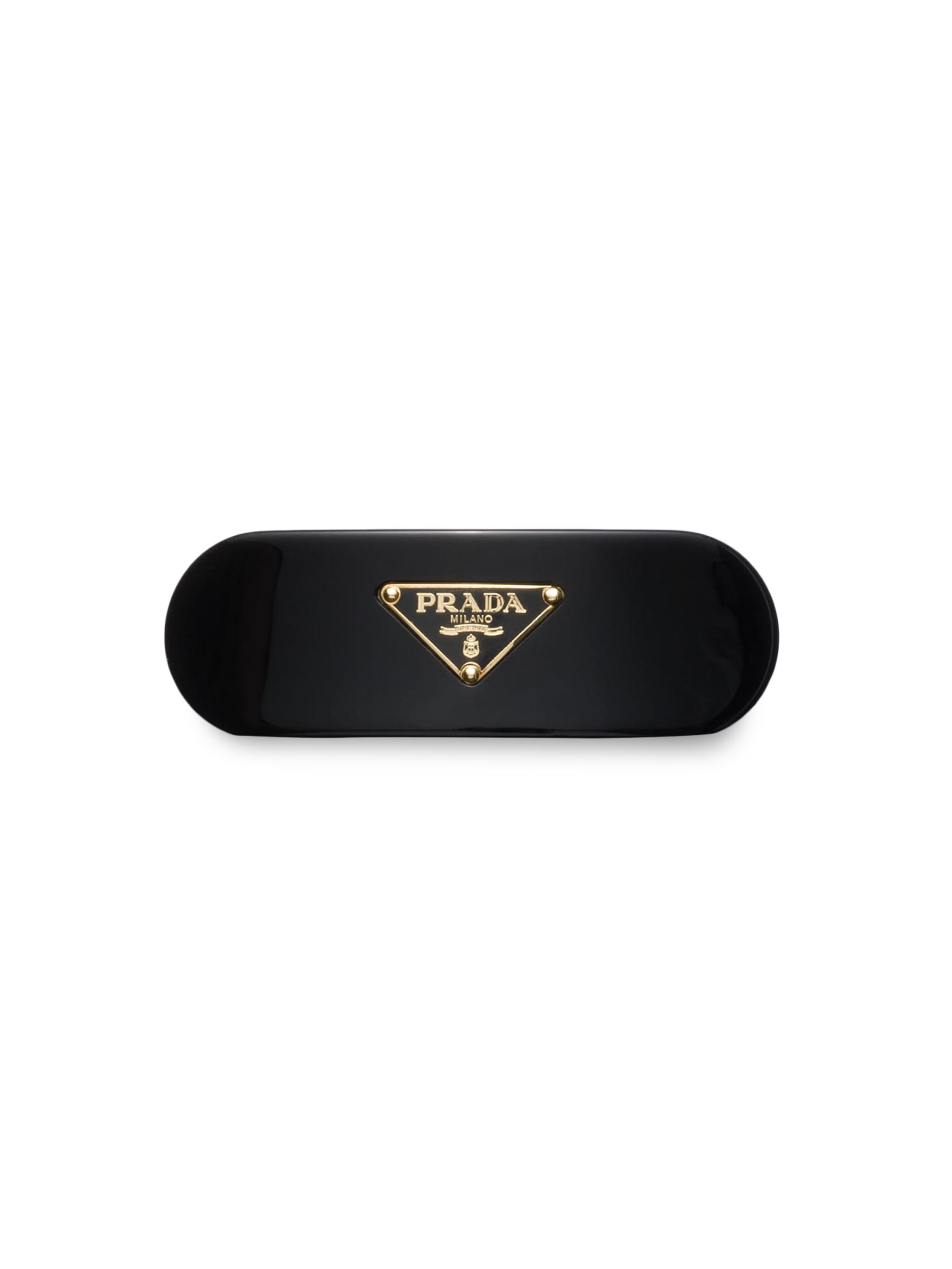 Prada Women's Plexiglas Hair Clip - Black