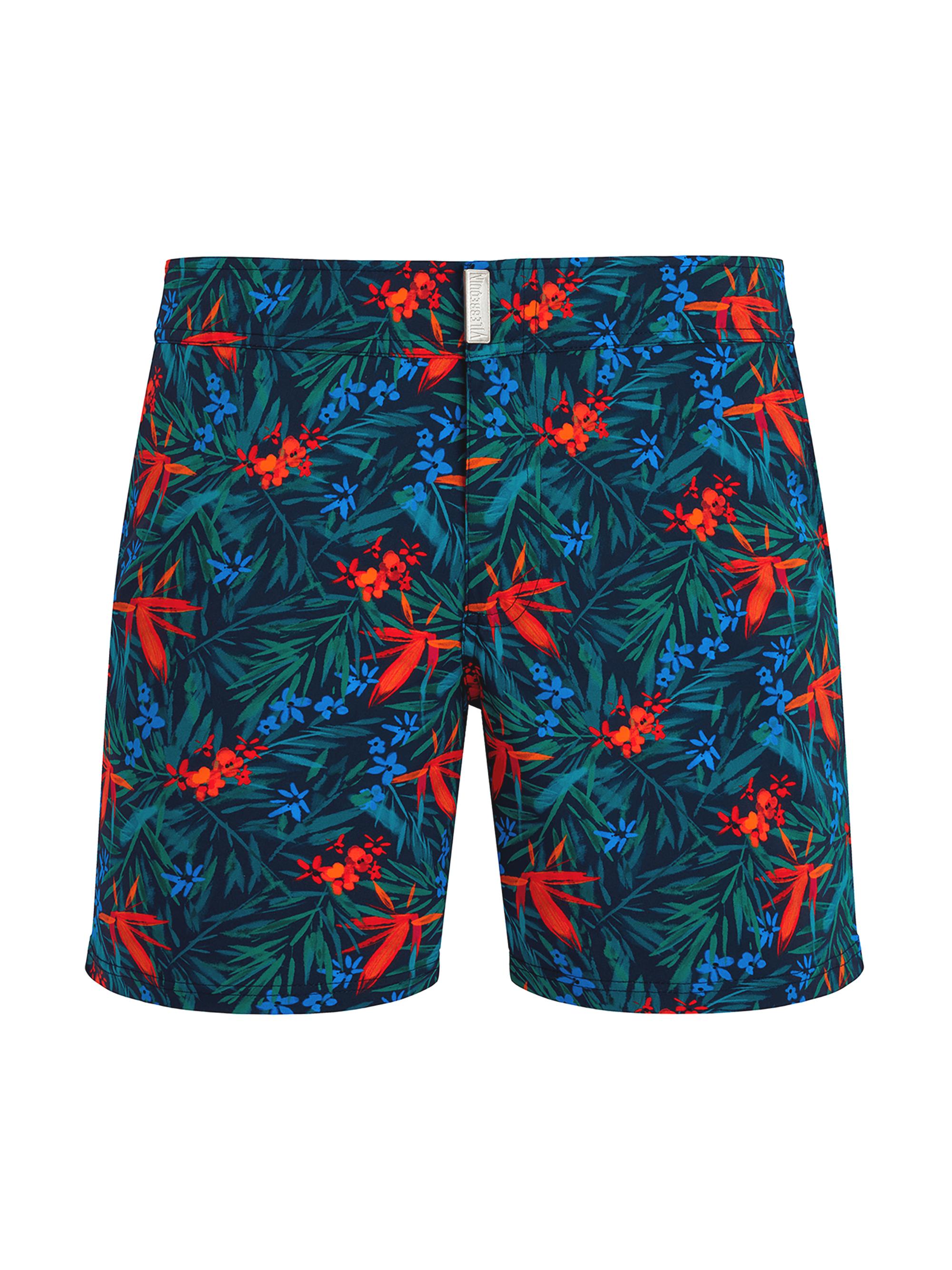 Vilebrequin Men's Tropical Flowers Swim Shorts - Blue Marine