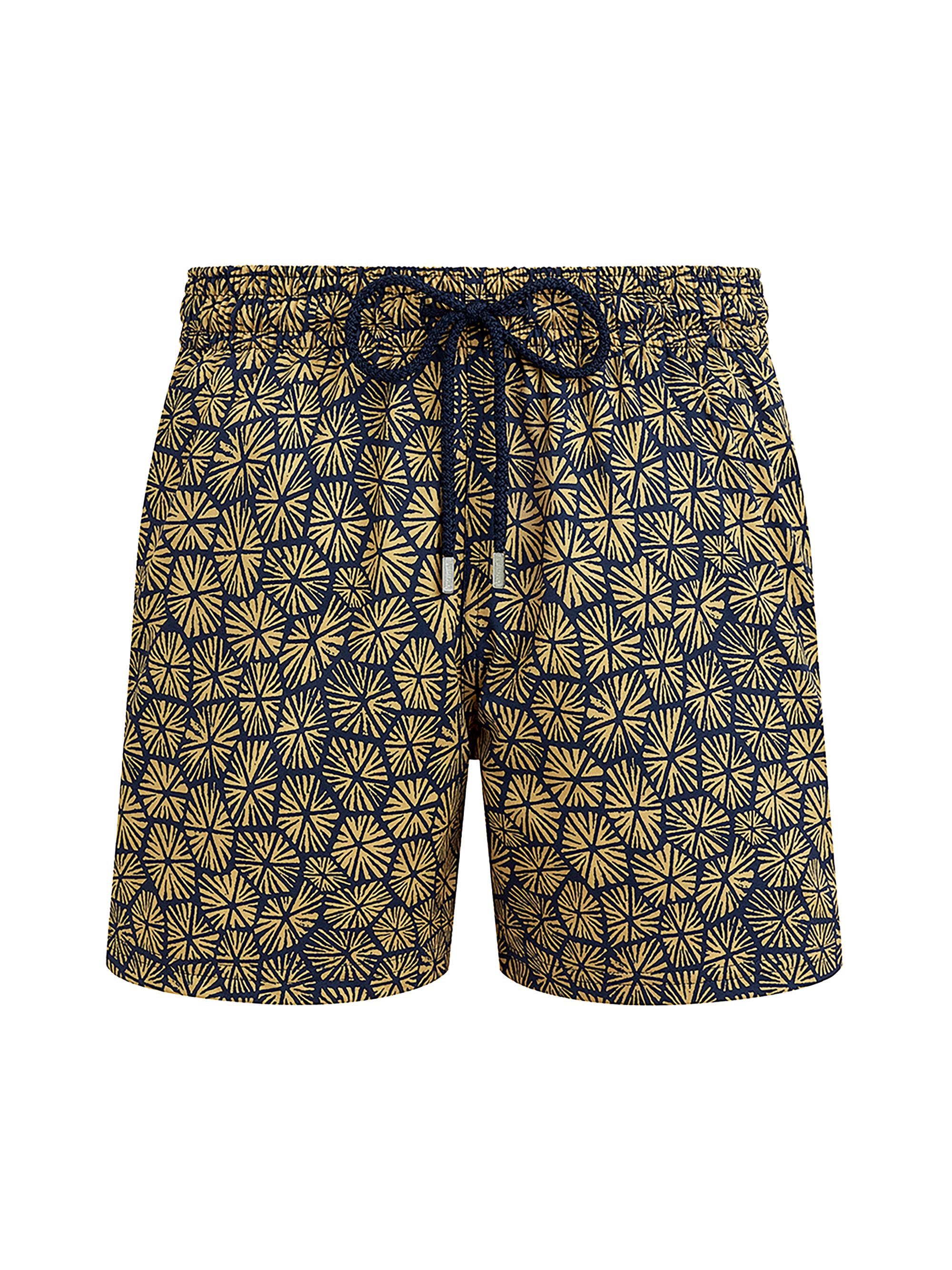 Vilebrequin Men's Geometric Carapaces Swim Trunks - Blue Marine