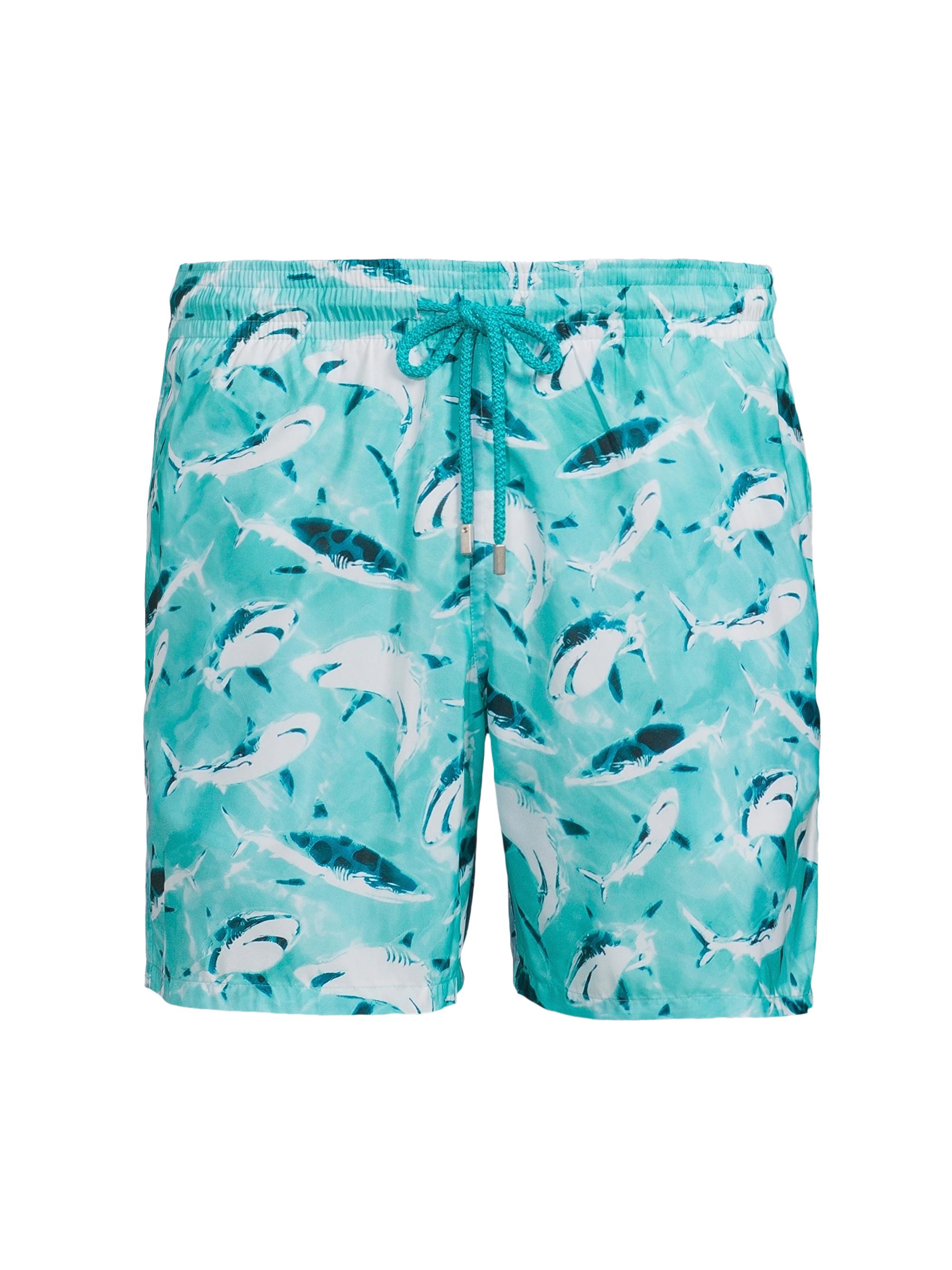 Vilebrequin Men's Requins Shark Swim Shorts - Lagon