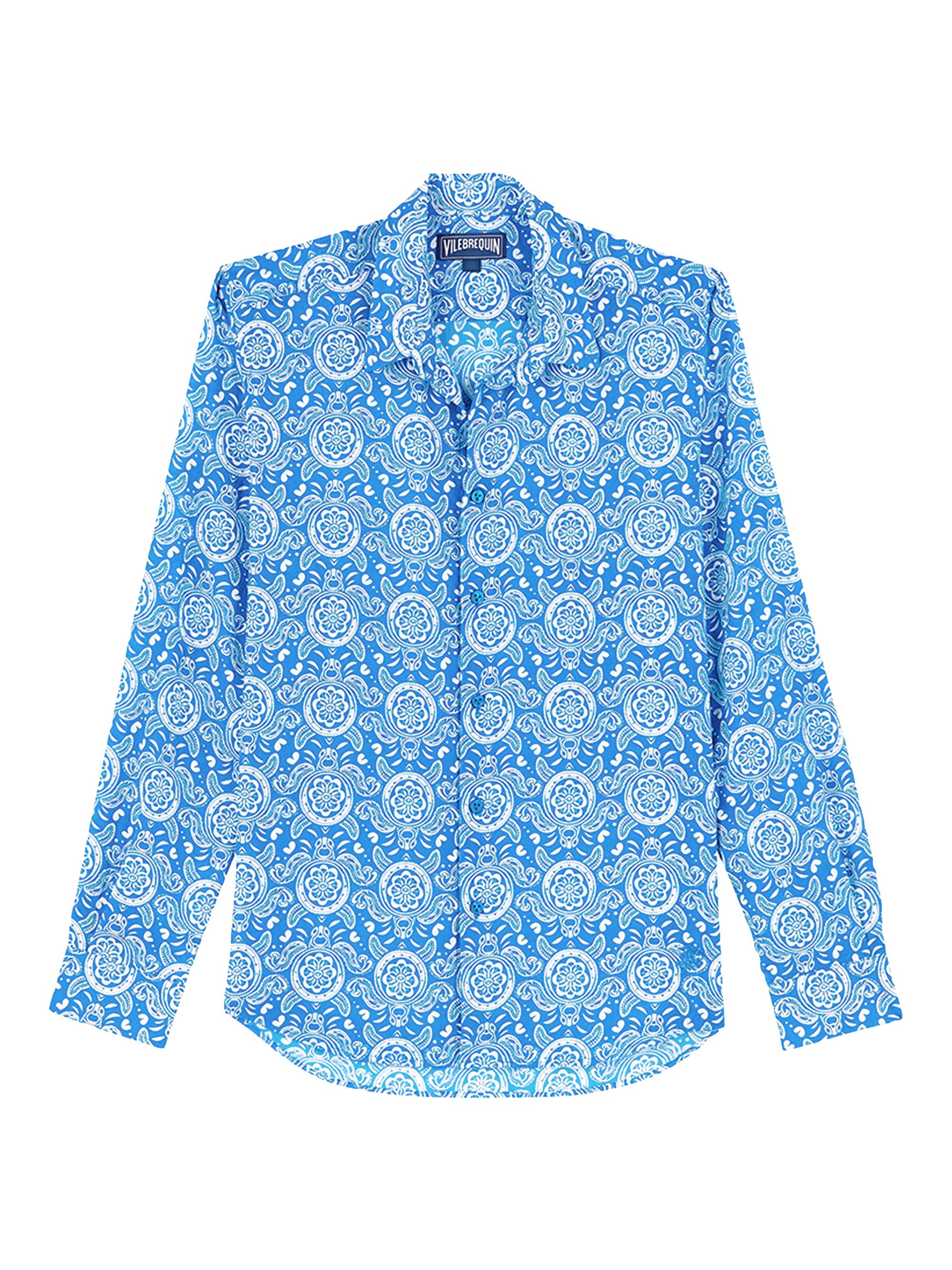 Vilebrequin Men's Graphic Turtle Button-Front Shirt - Palace