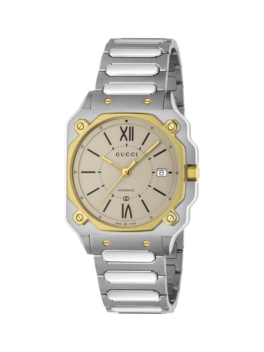 Gucci G-Flat Stainless Steel Watch/36mm | Saks Fifth Avenue