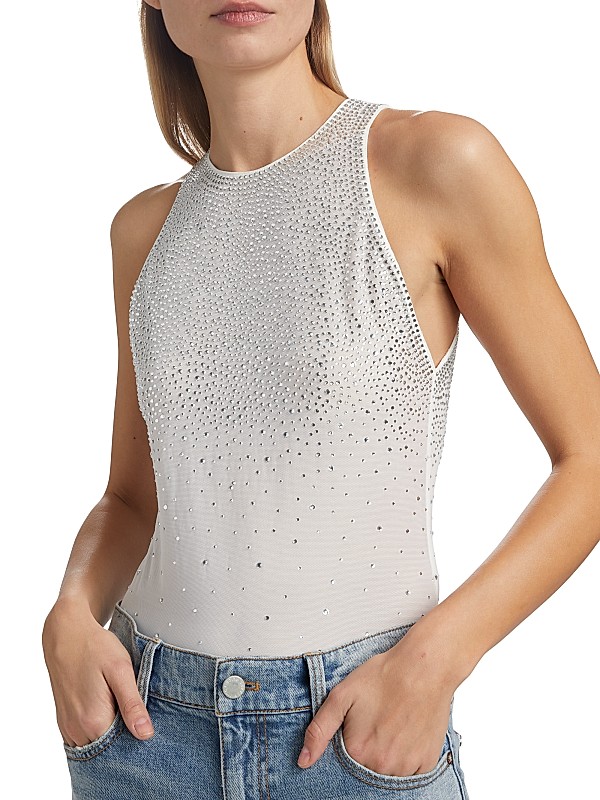 Shop Alice + Olivia Pania Embellished Tank Top | Saks Fifth Shop Alice + Olivia Pania Embellished Tank Top | Saks Fifth