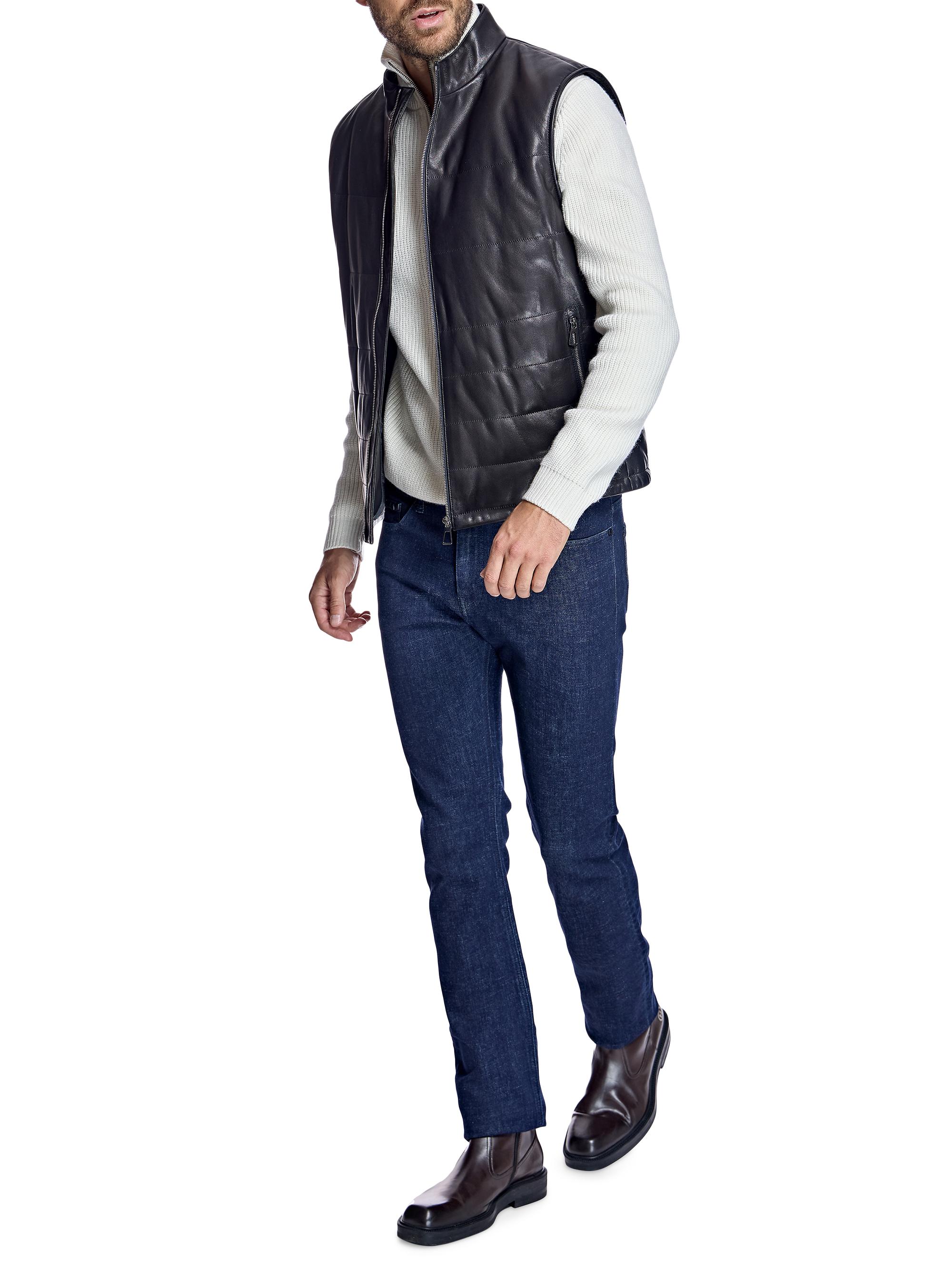 【希少サイズ】美品 CALEE leather vest XLsize Maximilian Men's Quilted Leather Vest | Saks Fifth Avenue