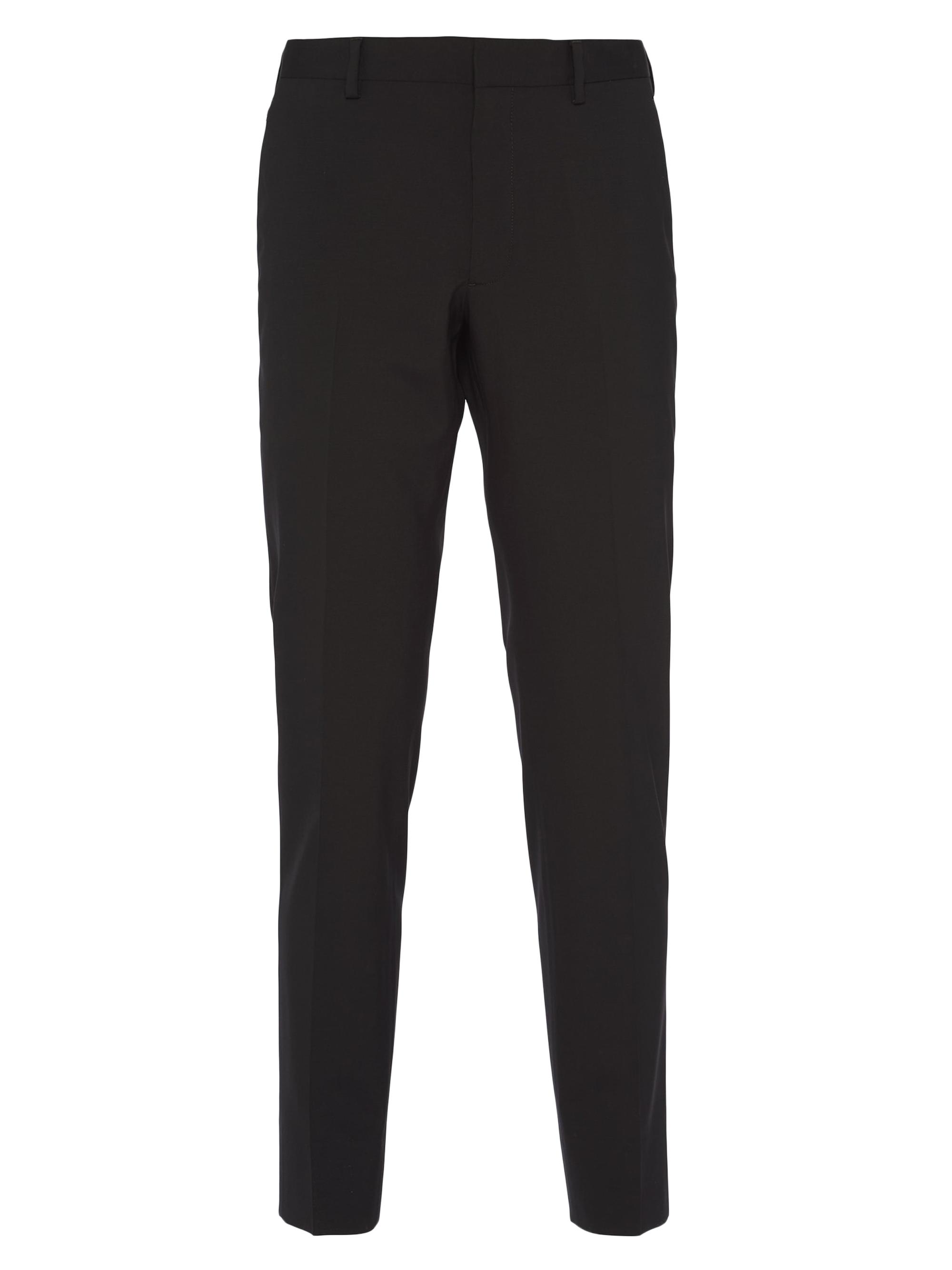 Prada Men's Light Stretch Wool Pants - Black