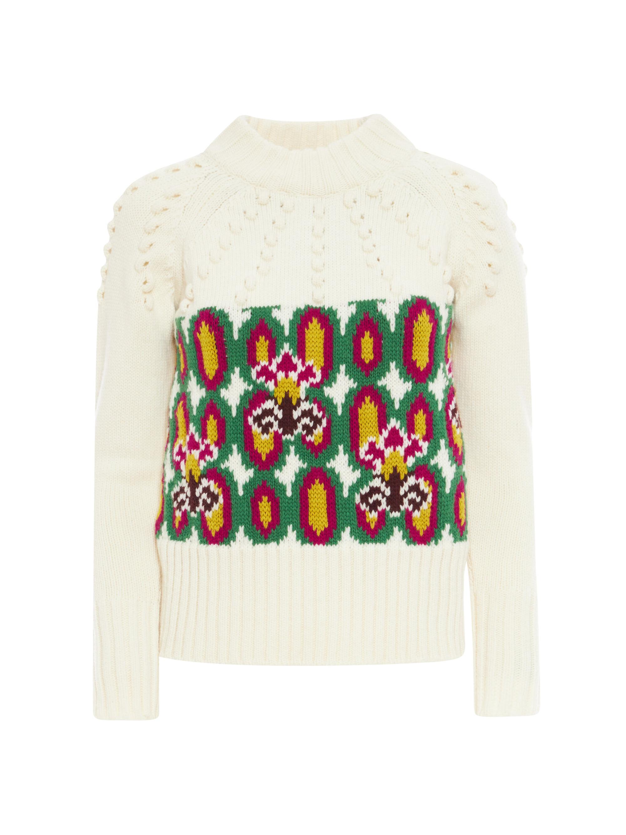 La DoubleJ Women's Ski Lift Sweater - White